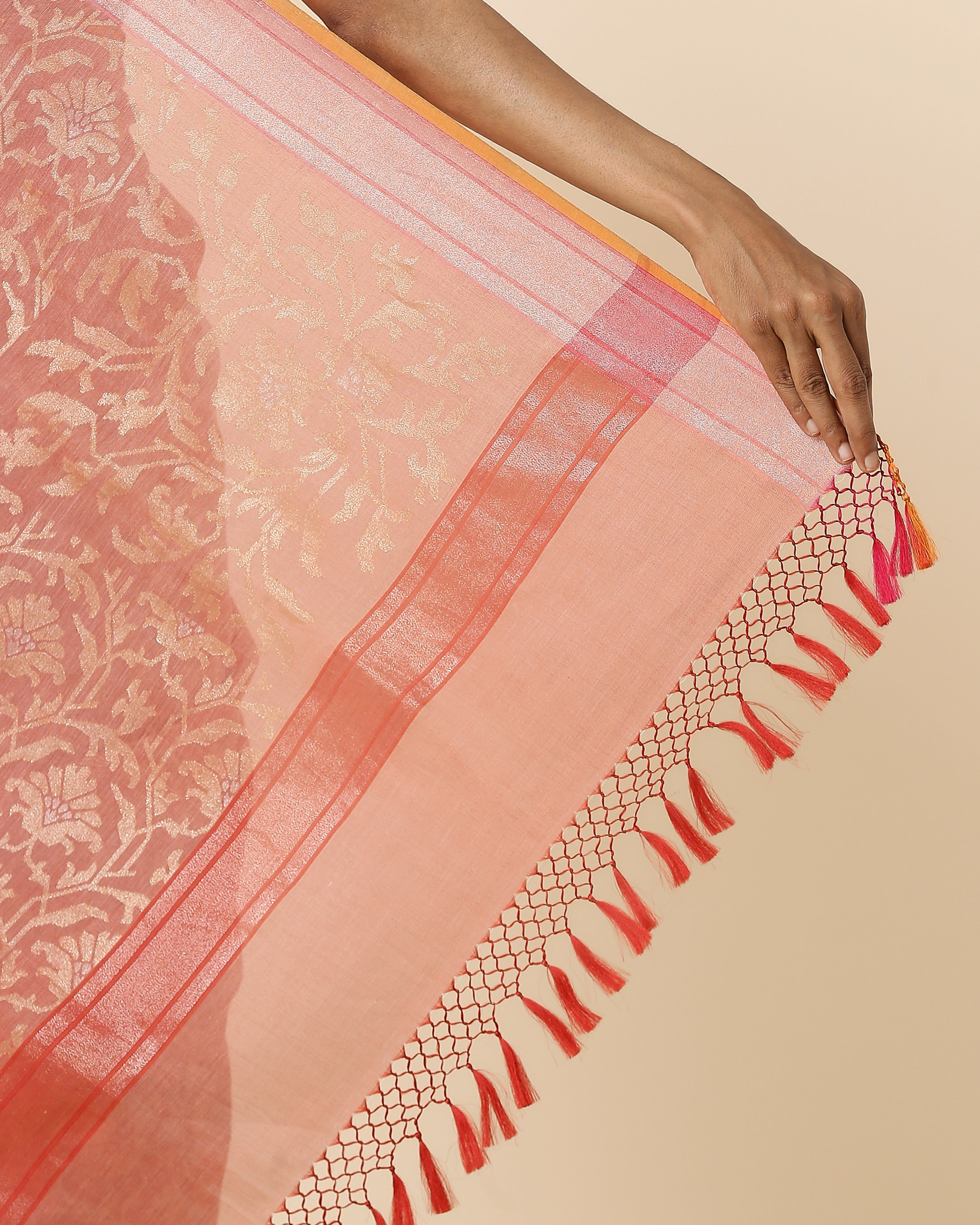 Laksh Banarasi Jamdani Silk Cotton Saree