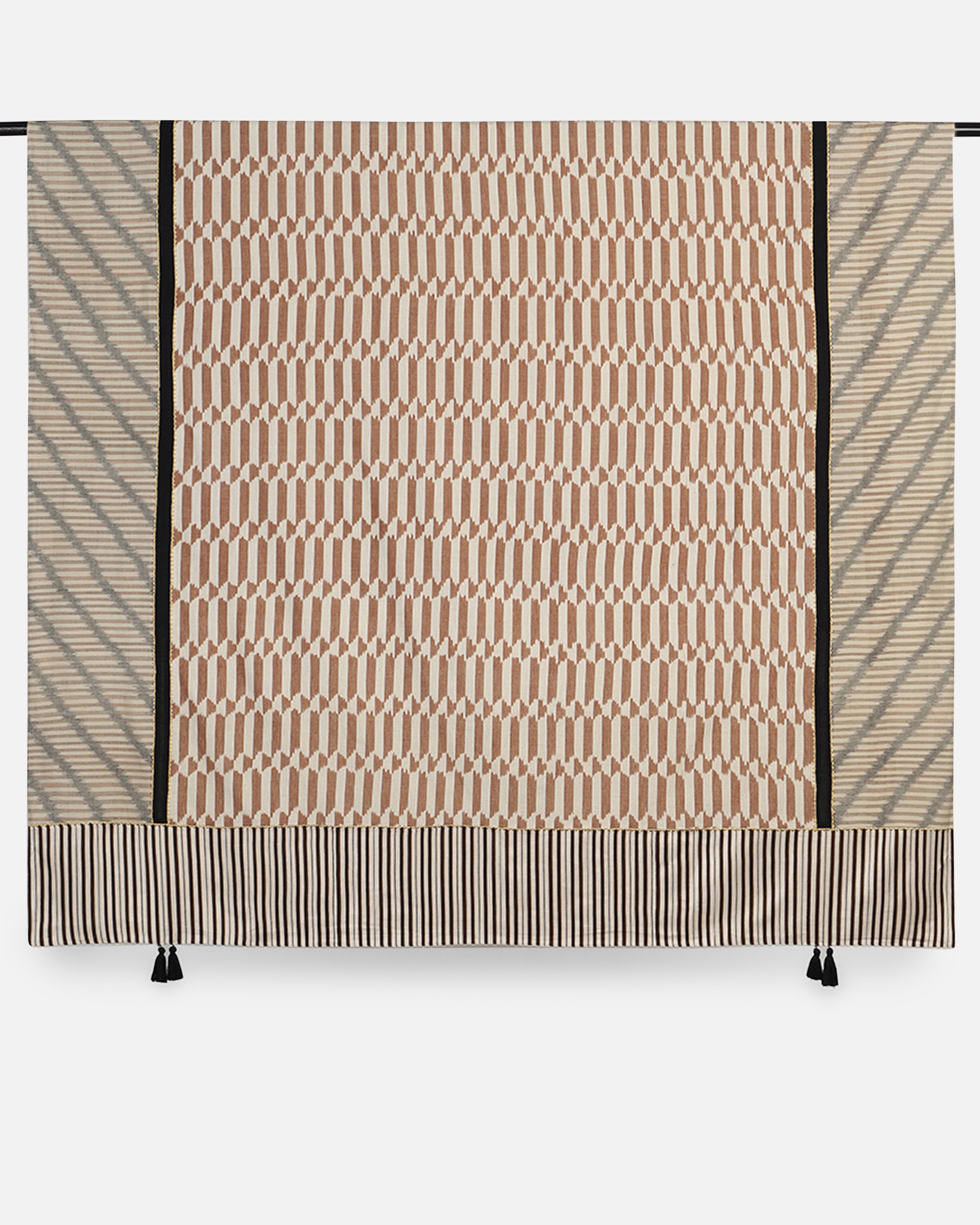 Emil Sorin Pochampally Warp Ikat Cotton Single Bed Cover