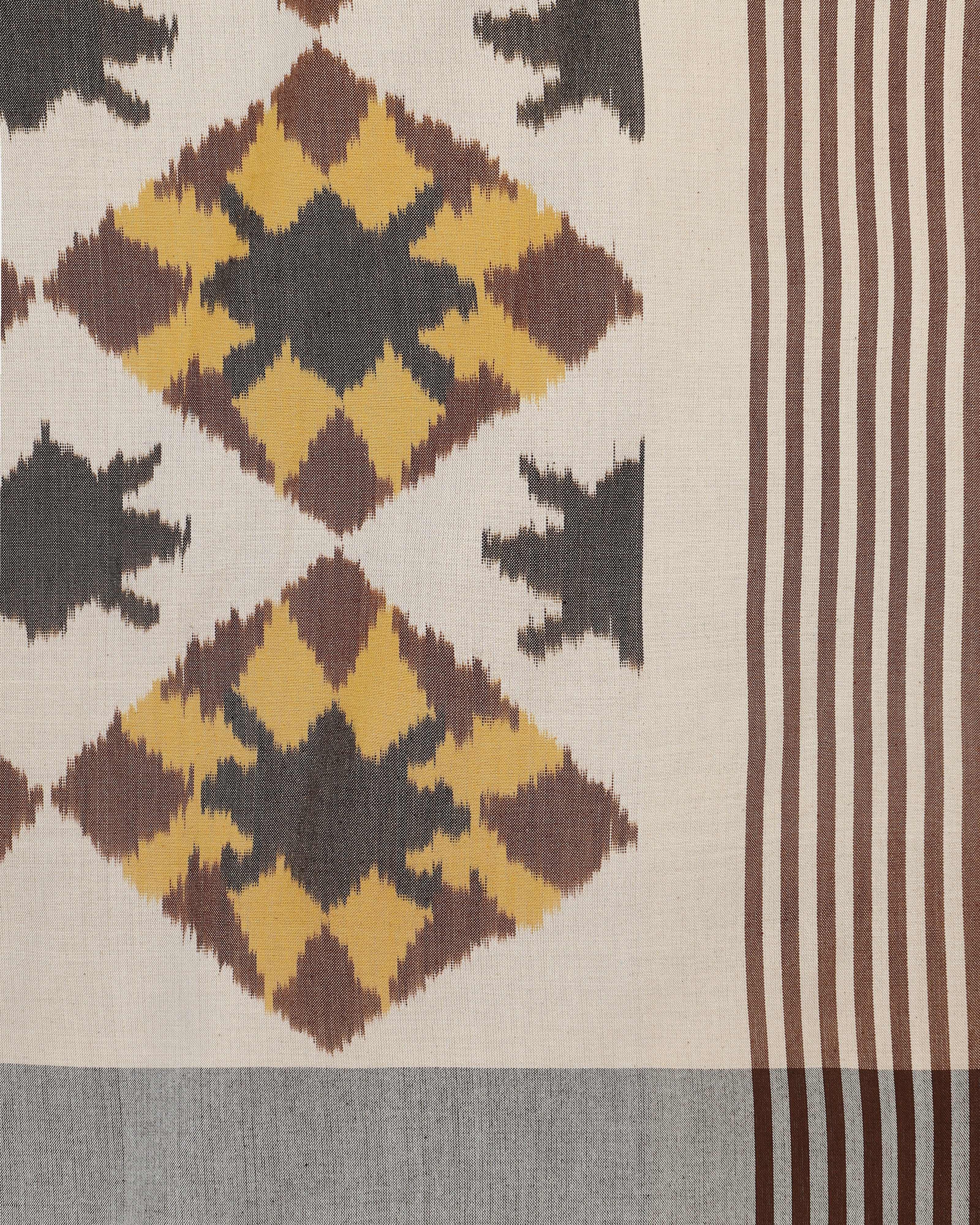 Andrei Pochampally Warp Ikat Cotton Double Bed Cover