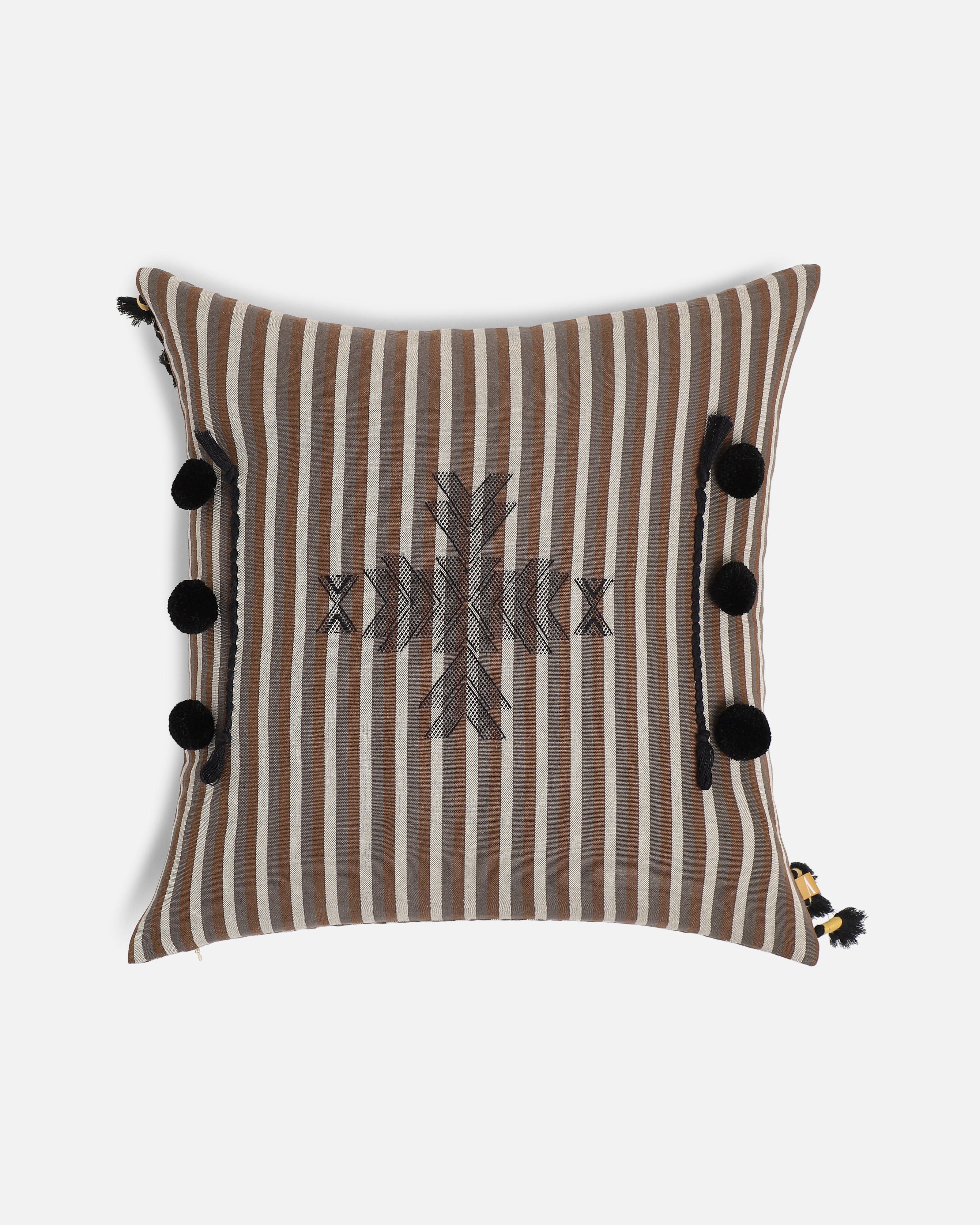 Moreni Bhujodi Extra Weft Cotton Cushion Cover