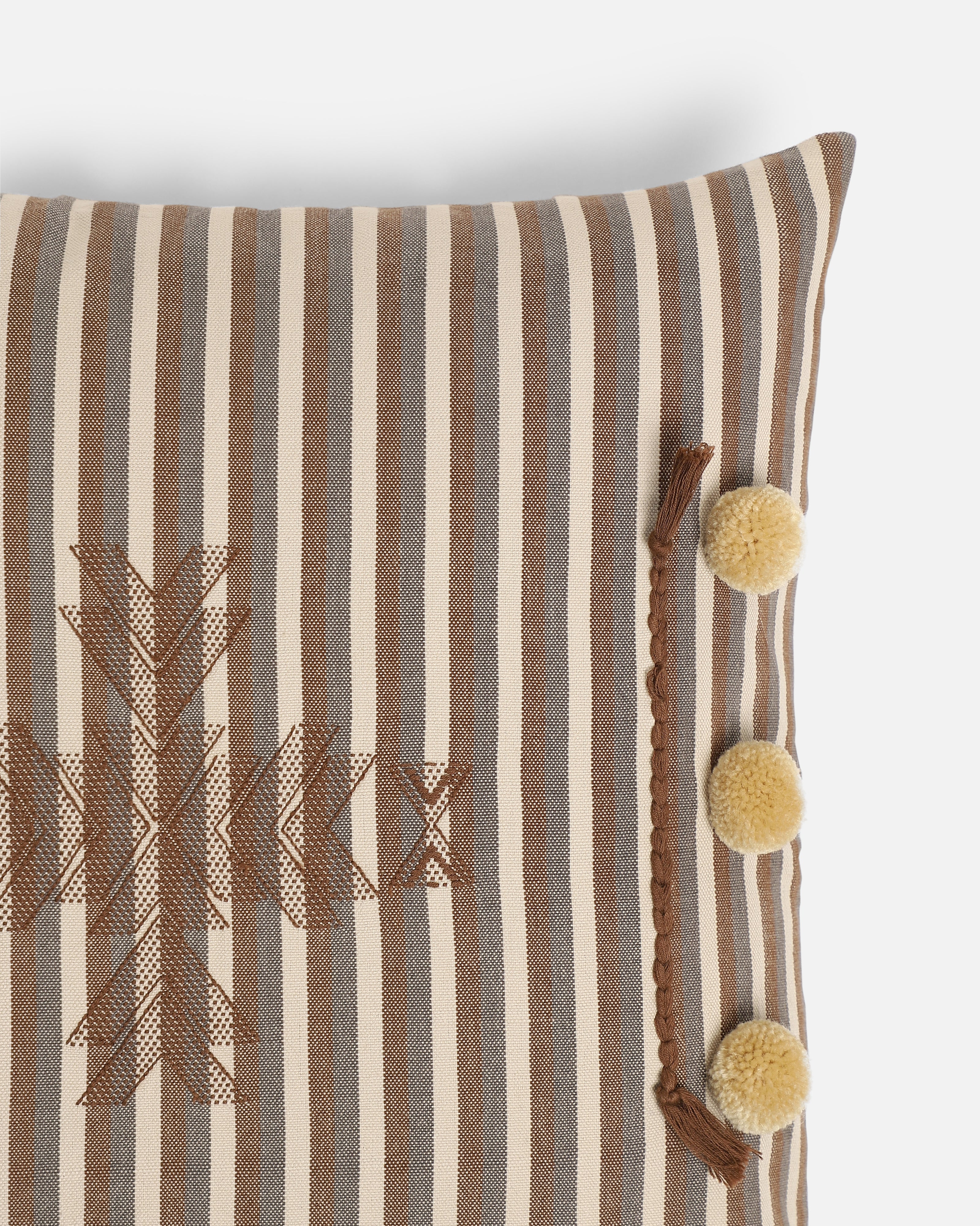 Moreni Bhujodi Extra Weft Cotton Cushion Cover