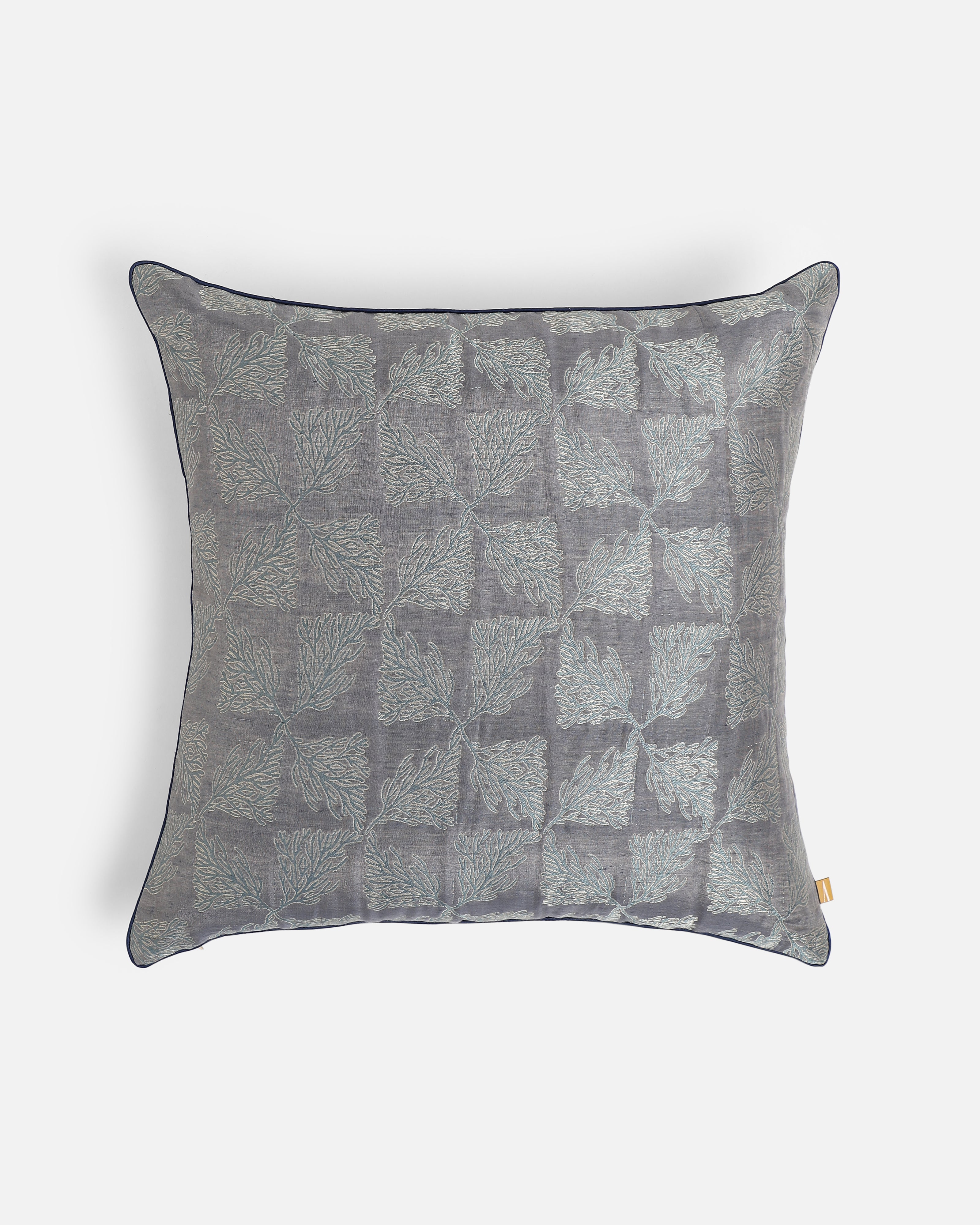 Misu Banarasi Satin Brocade Silk Linen Cushion Cover