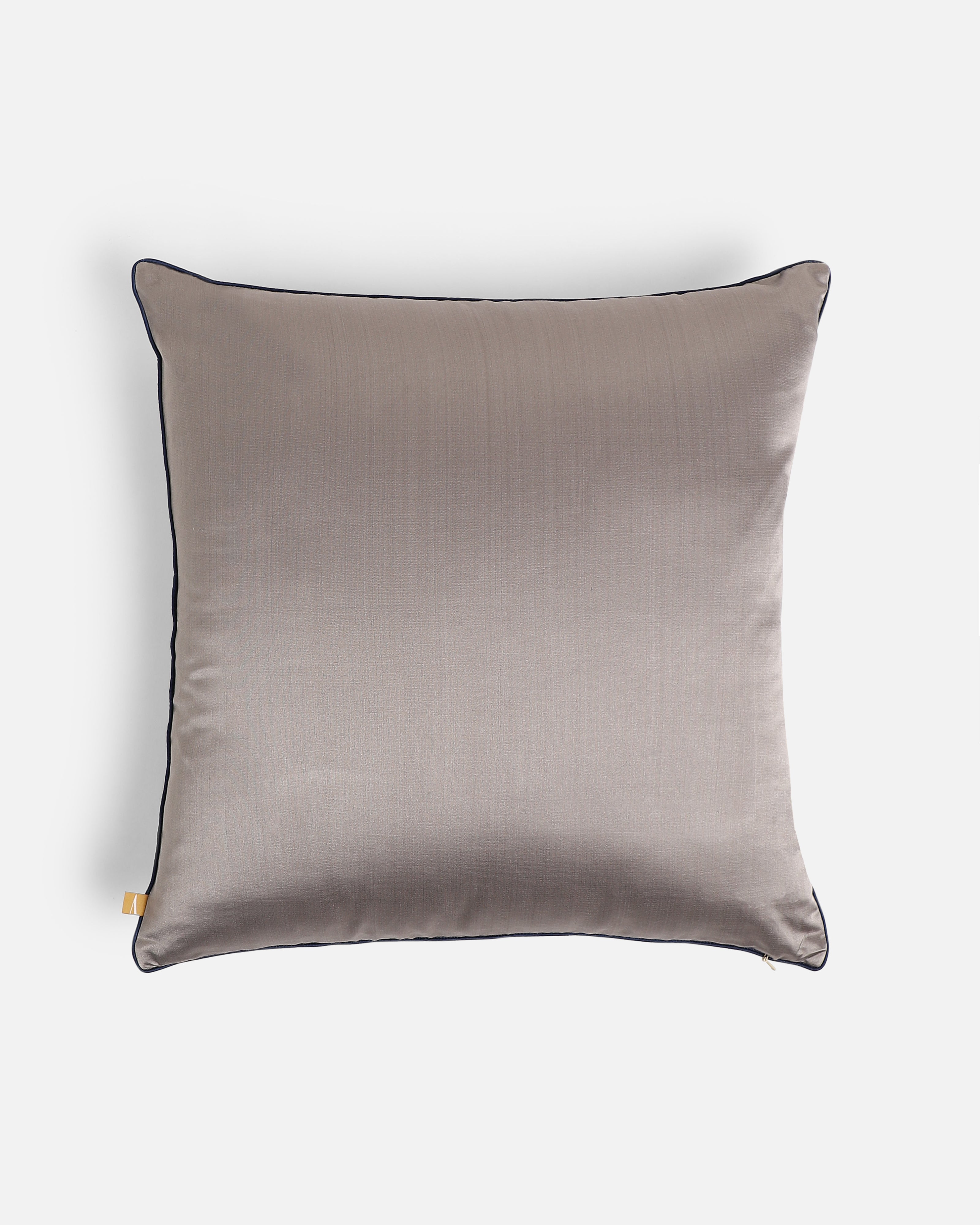 Misu Banarasi Satin Brocade Silk Linen Cushion Cover