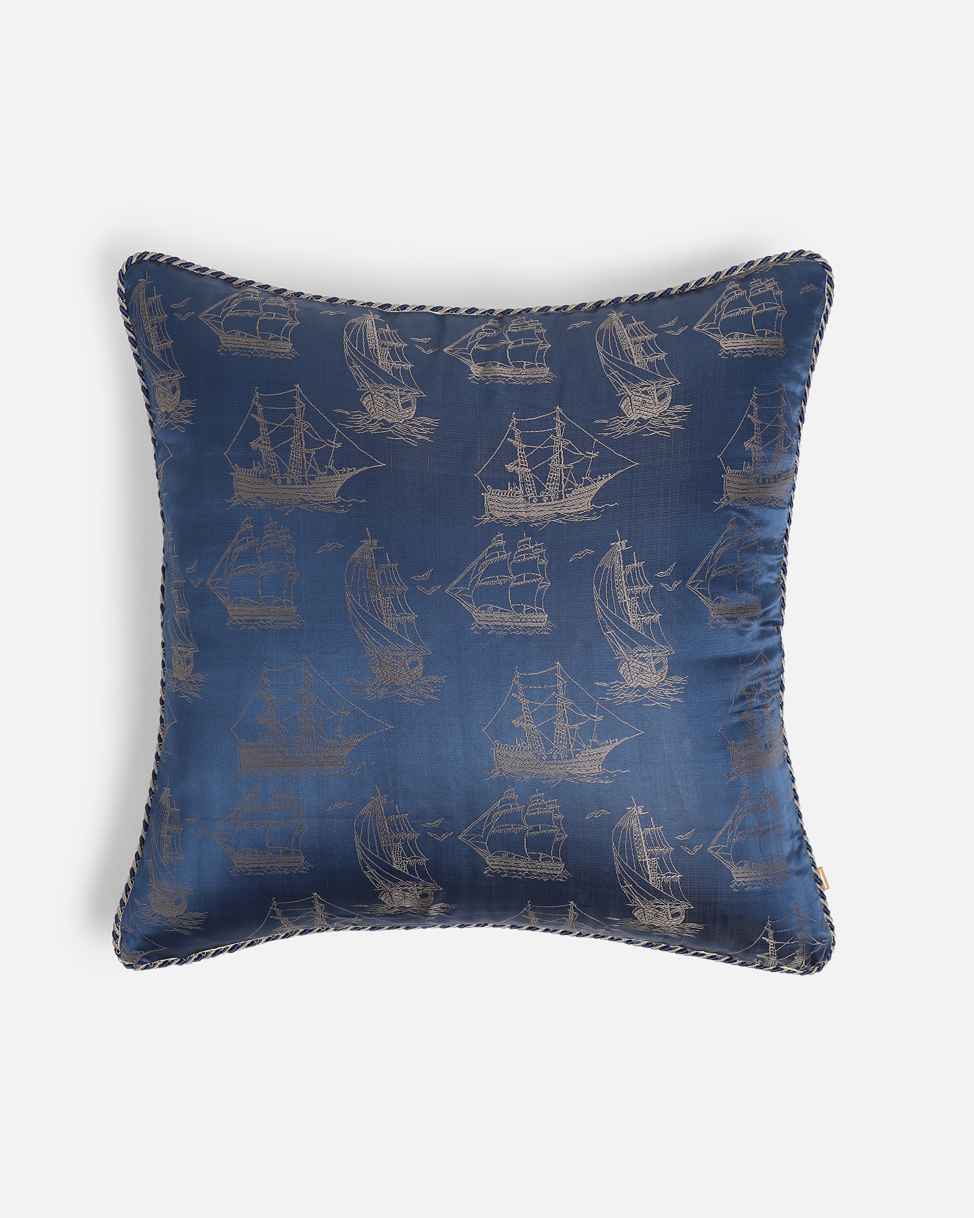 Naav Banarasi Tanchoi Silk Cushion Cover