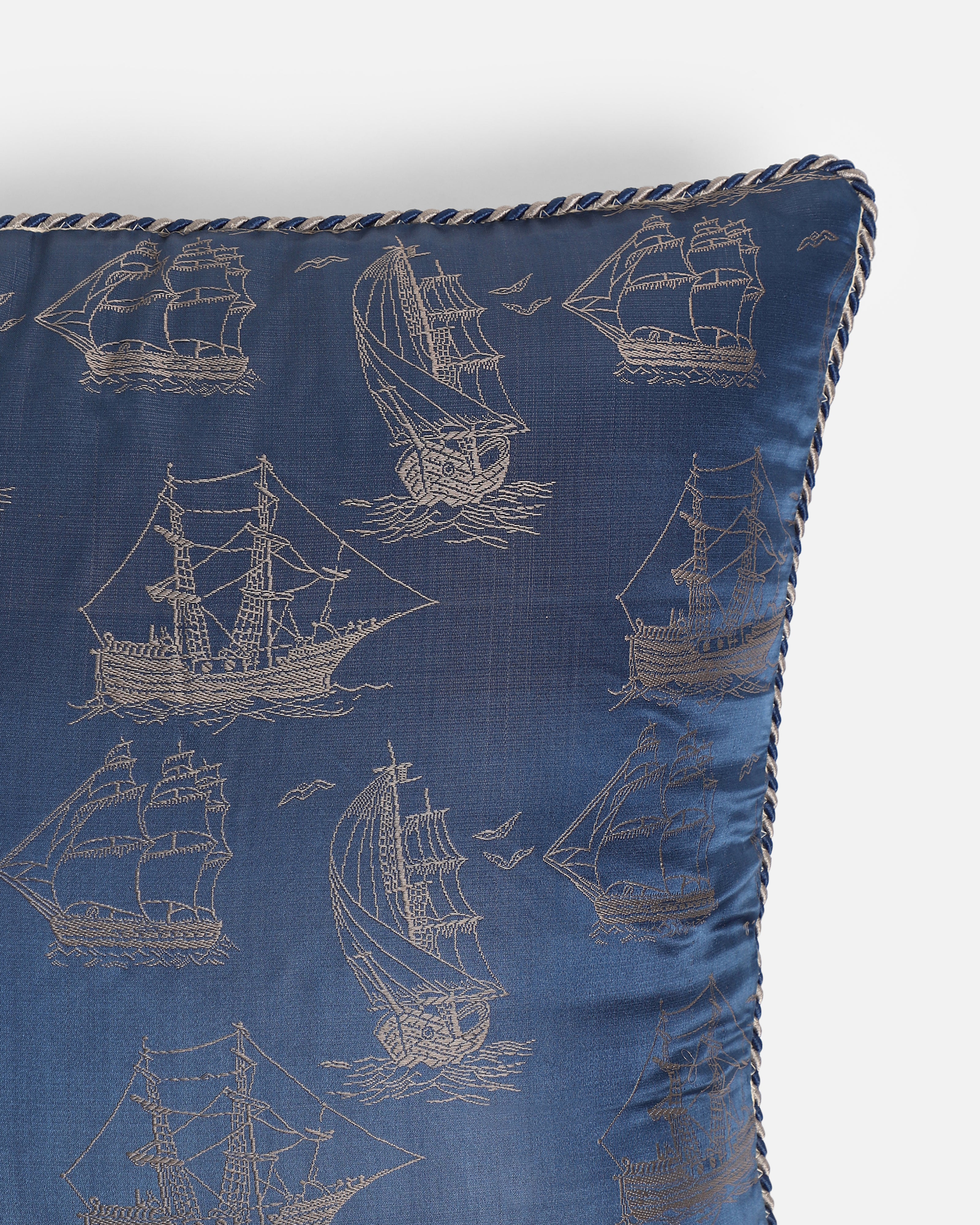 Naav Banarasi Tanchoi Silk Cushion Cover