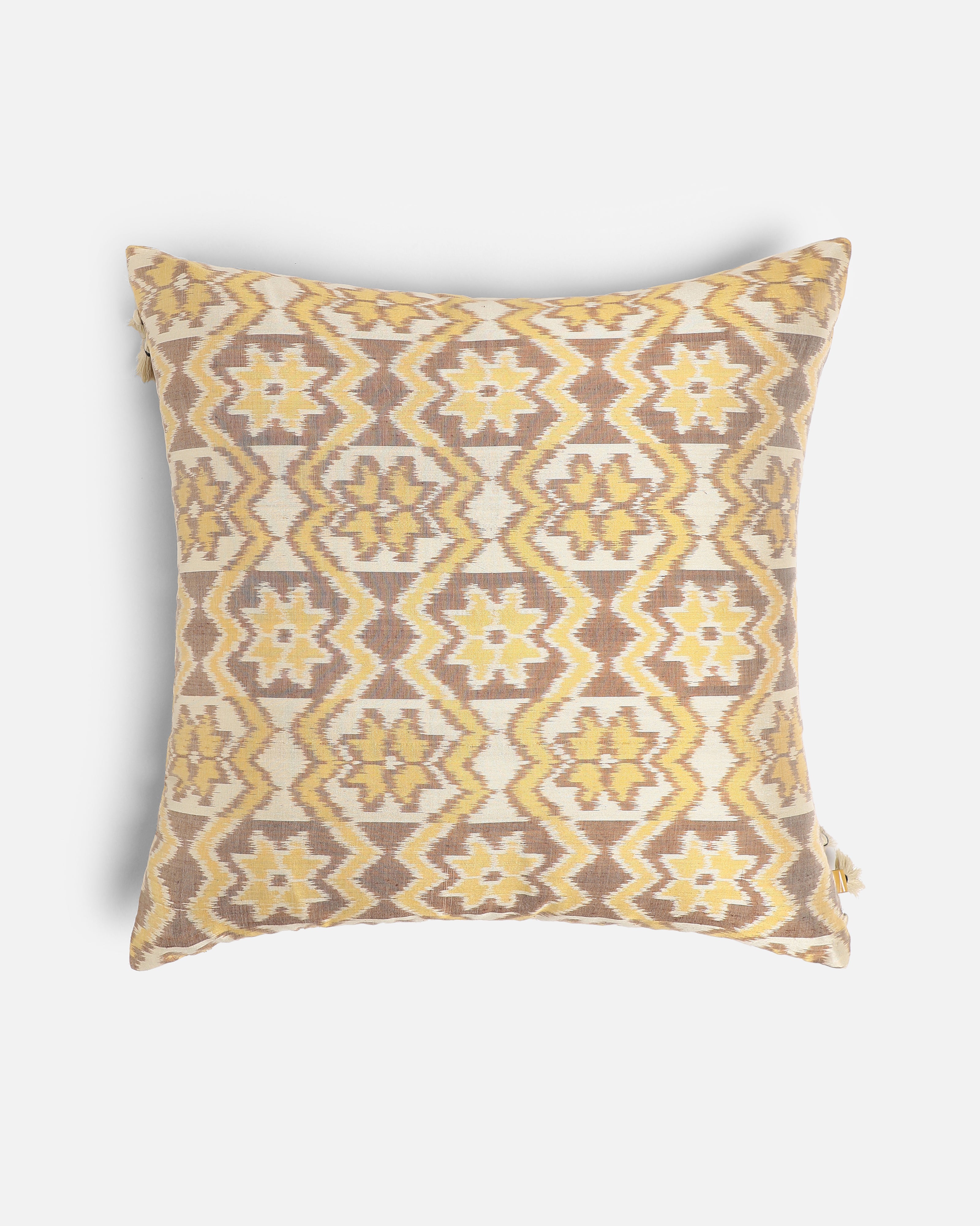 Piper Pochampally Weft Ikat Cotton Silk Cushion Cover