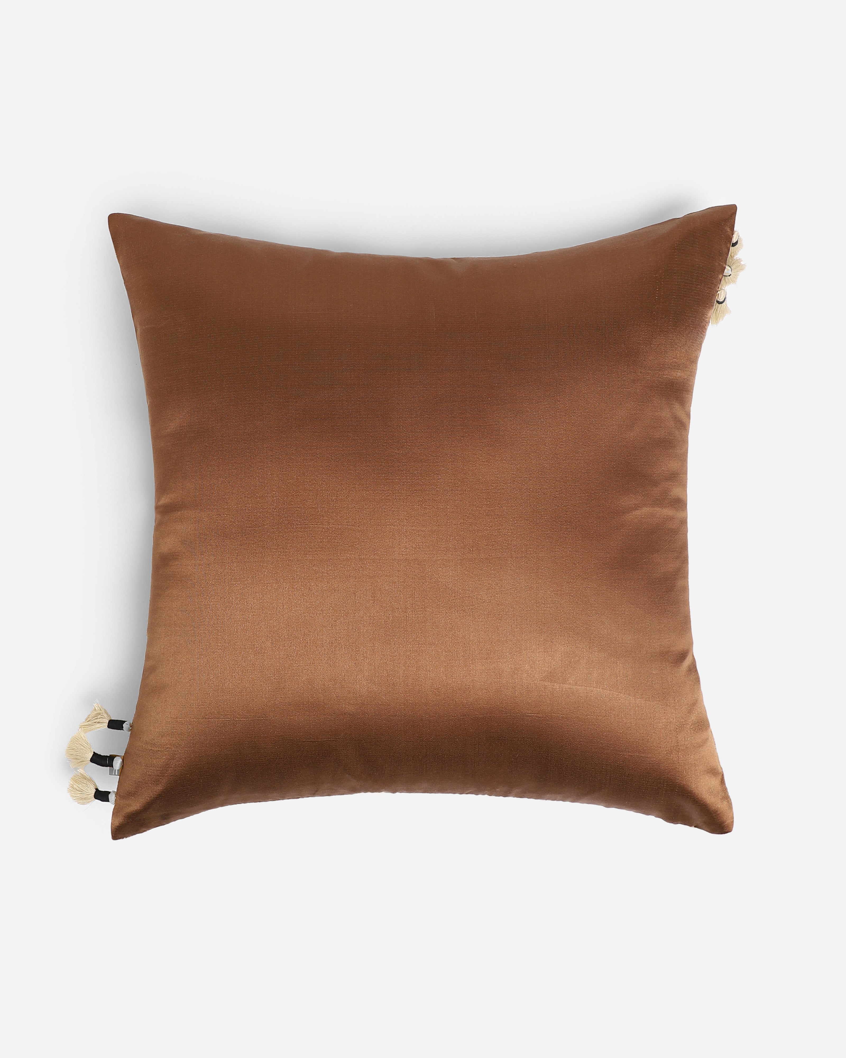 Piper Pochampally Weft Ikat Cotton Silk Cushion Cover