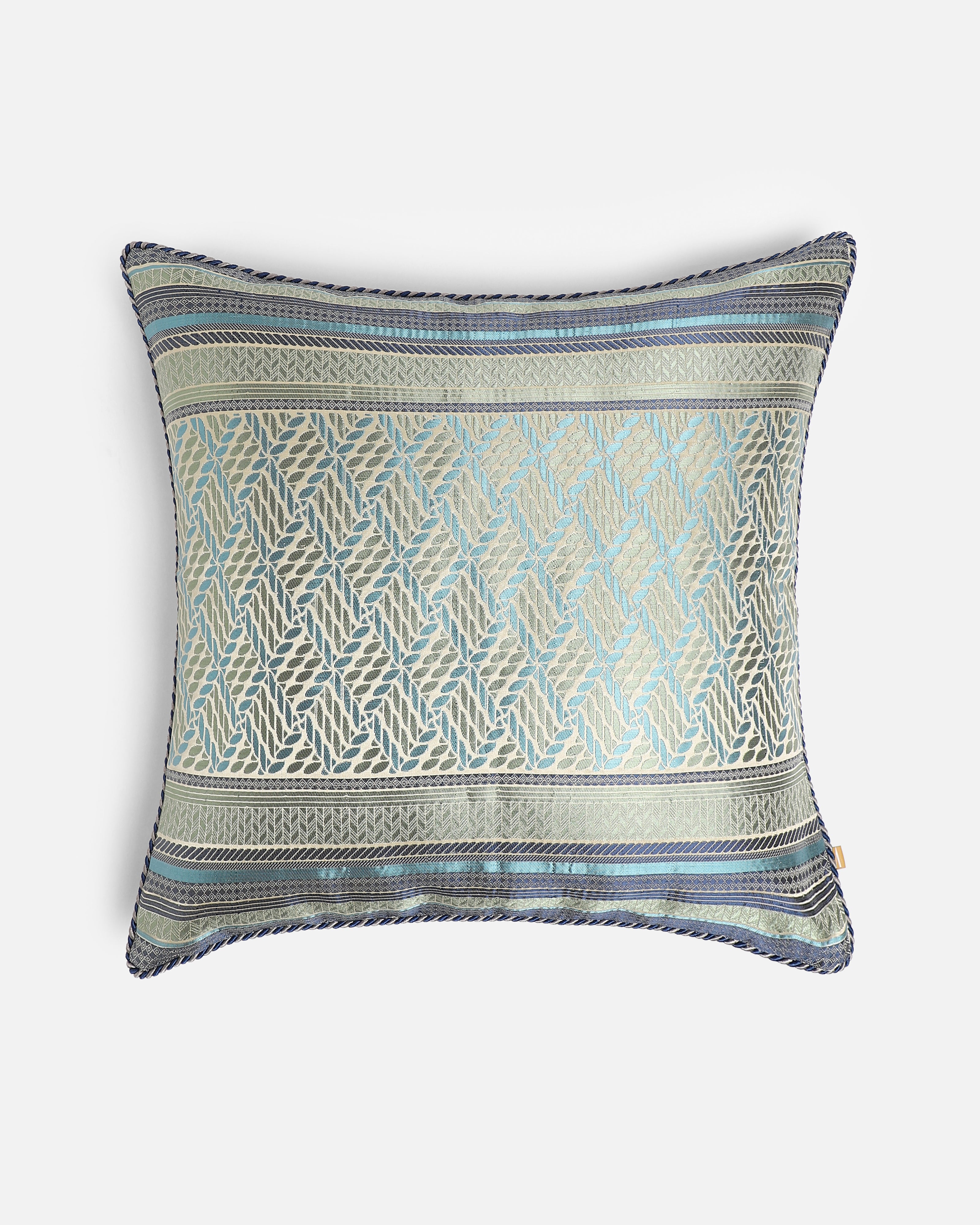 Rassi Banarasi Gyasar Viscose Cushion Cover
