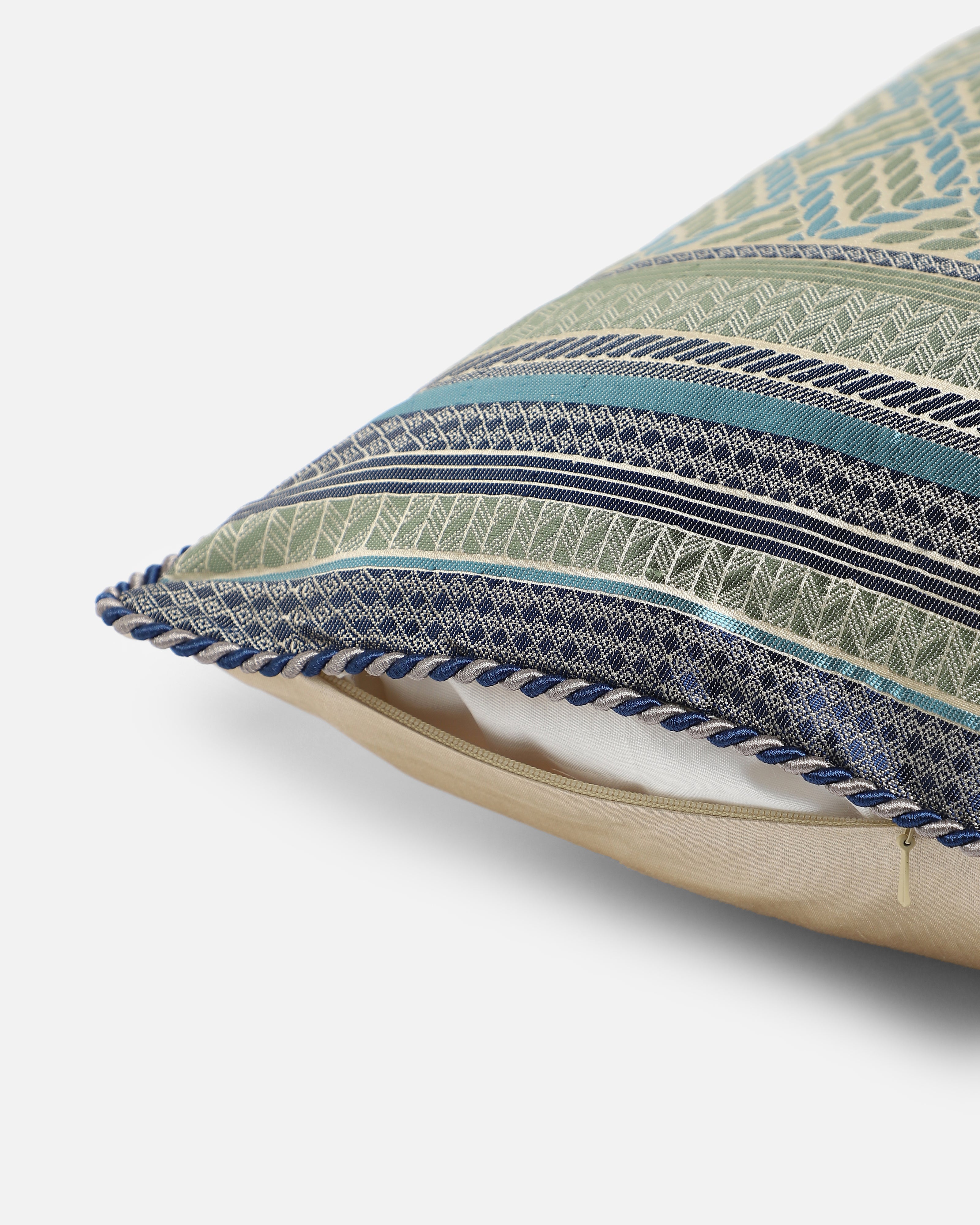 Rassi Banarasi Gyasar Viscose Cushion Cover