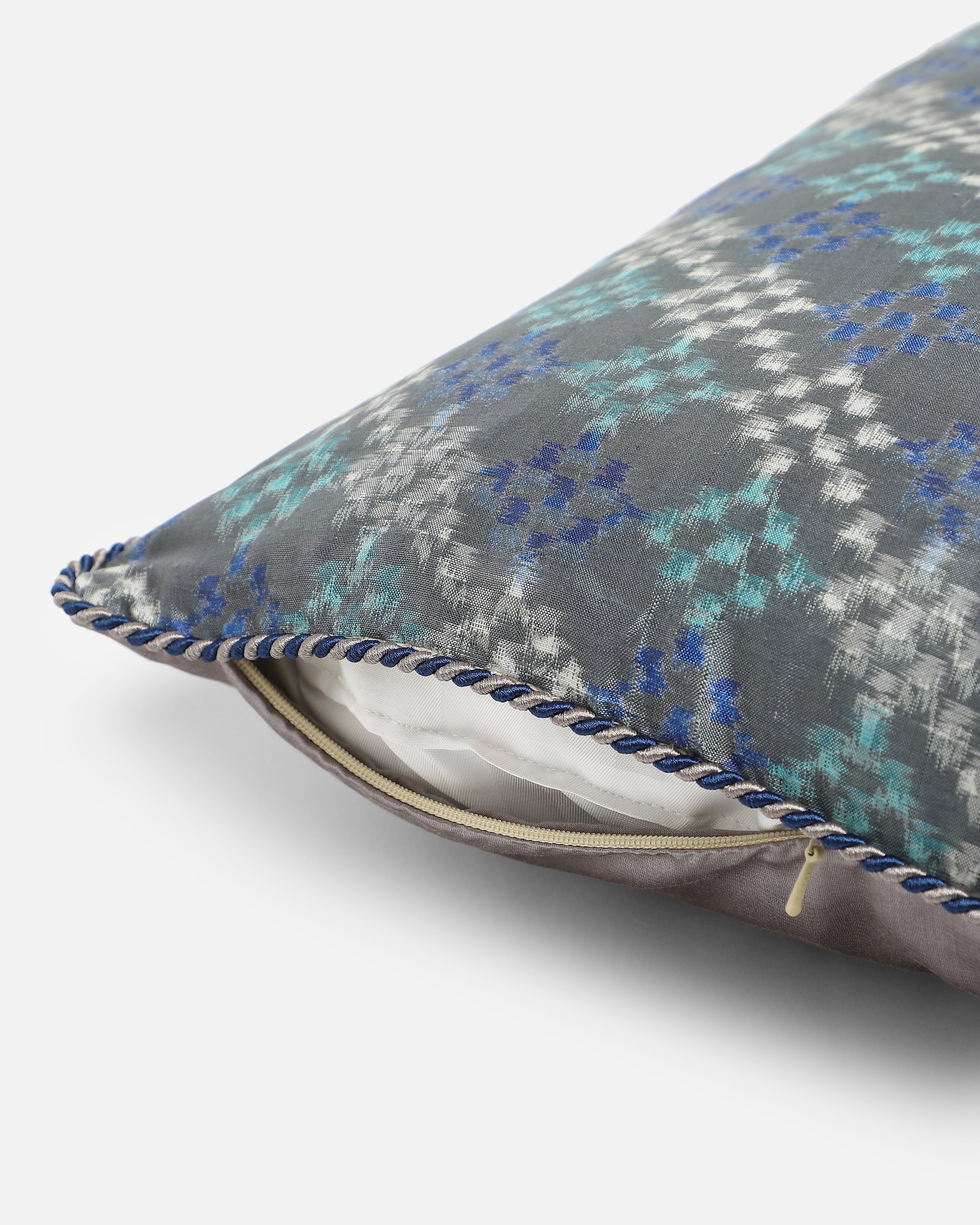 Strom Pochampally Double Ikat Silk Cushion Cover