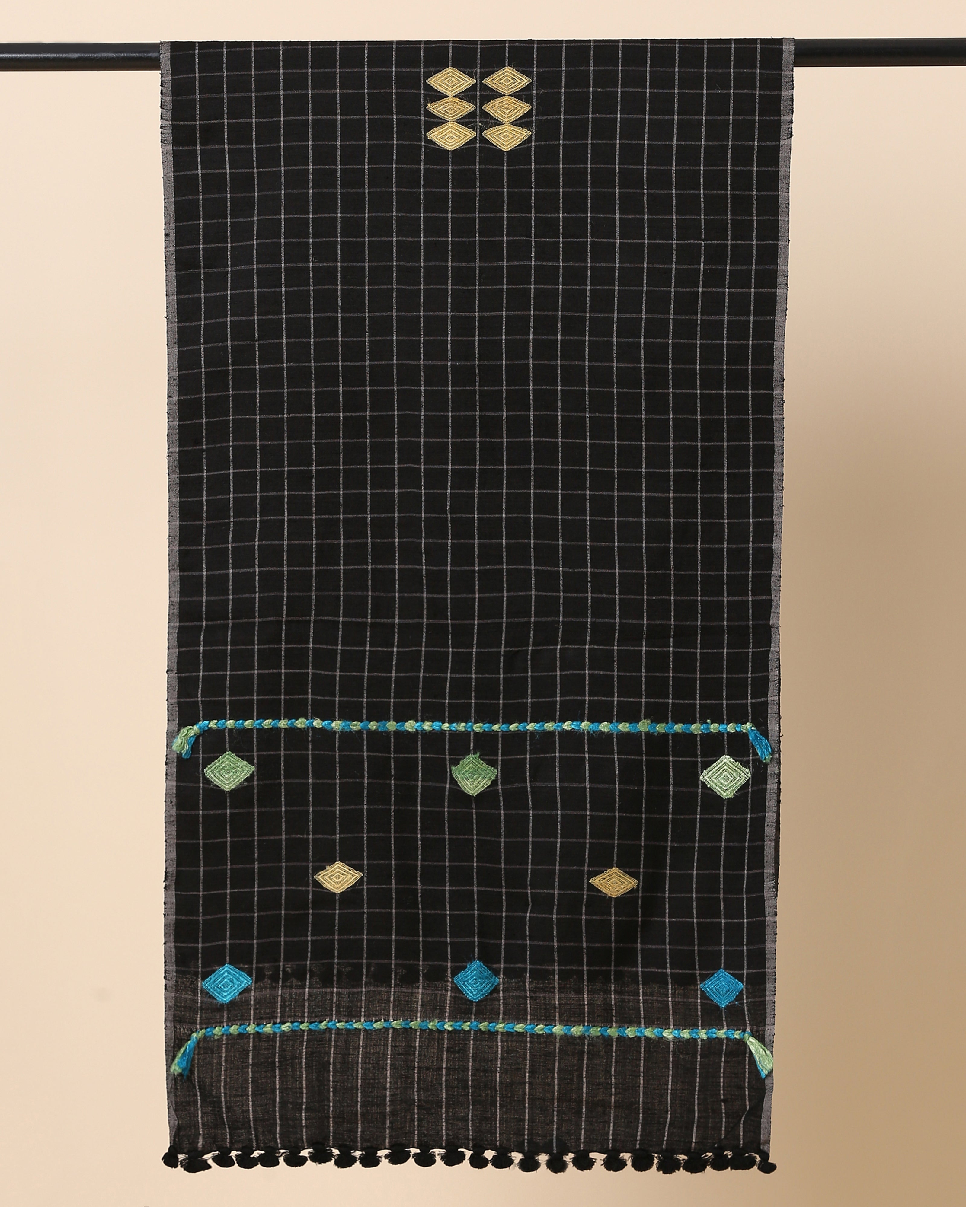 Utsav Bhujodi Extra Weft Wool Silk Stole