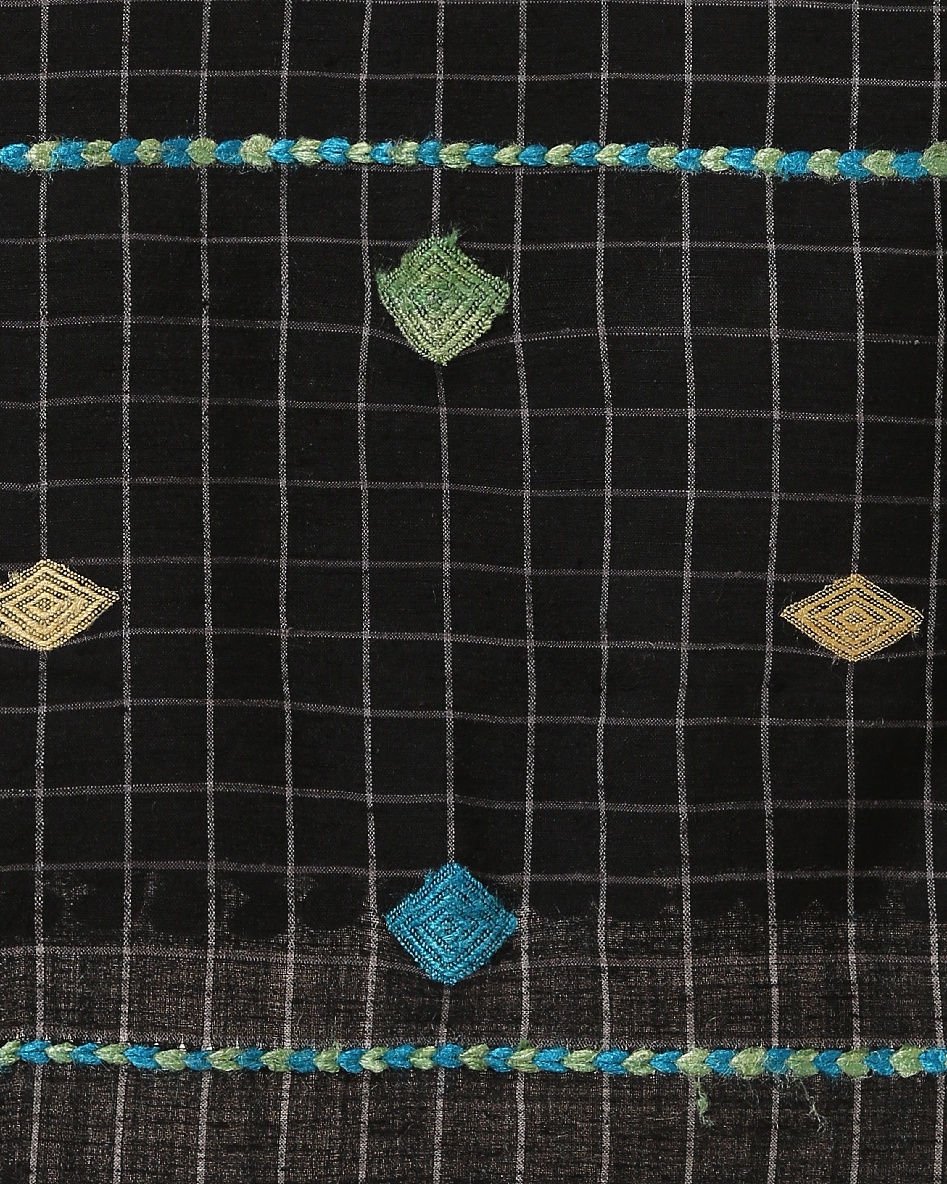 Utsav Bhujodi Extra Weft Wool Silk Stole