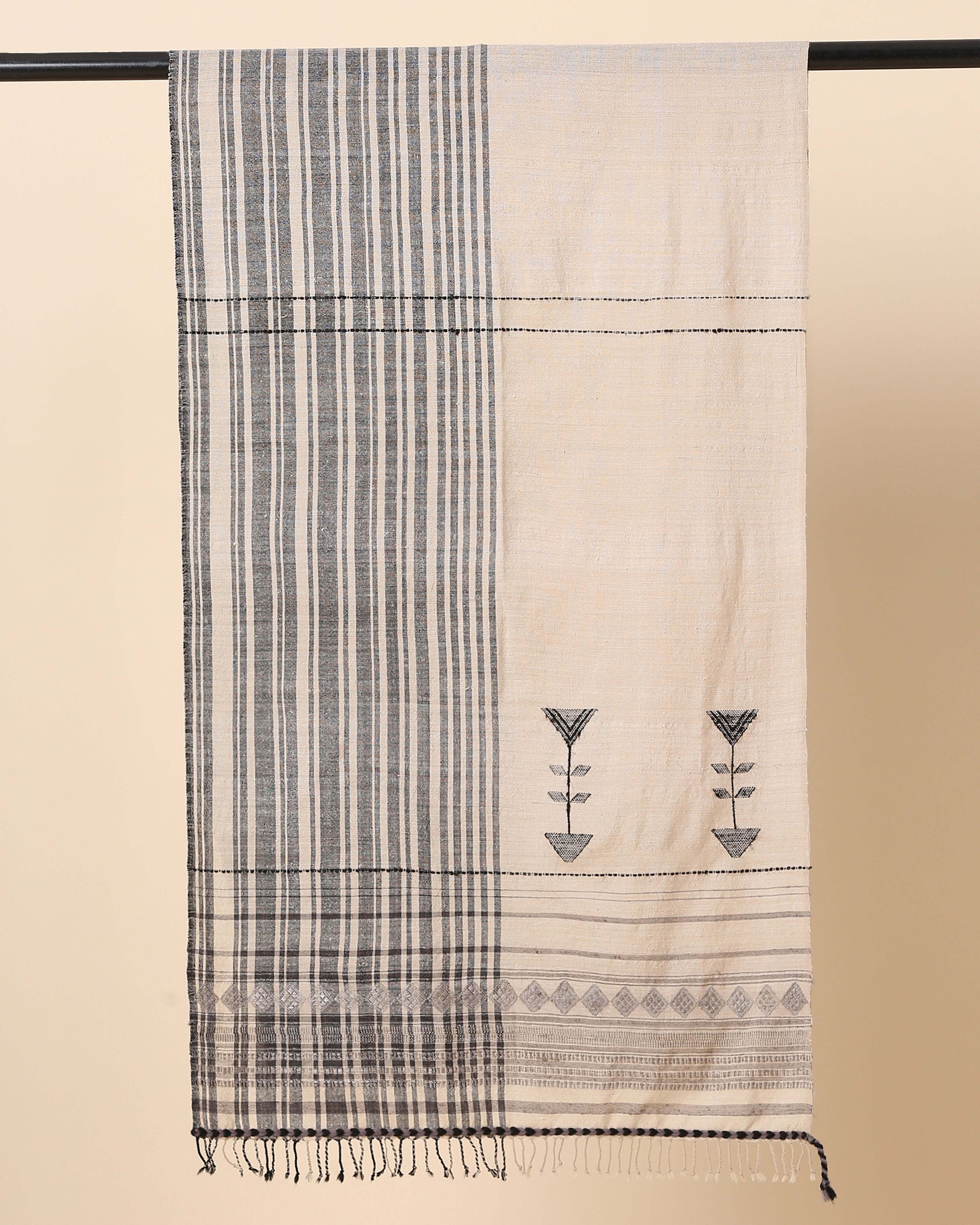 Volta Bhujodi Extra Weft Wool Silk Stole