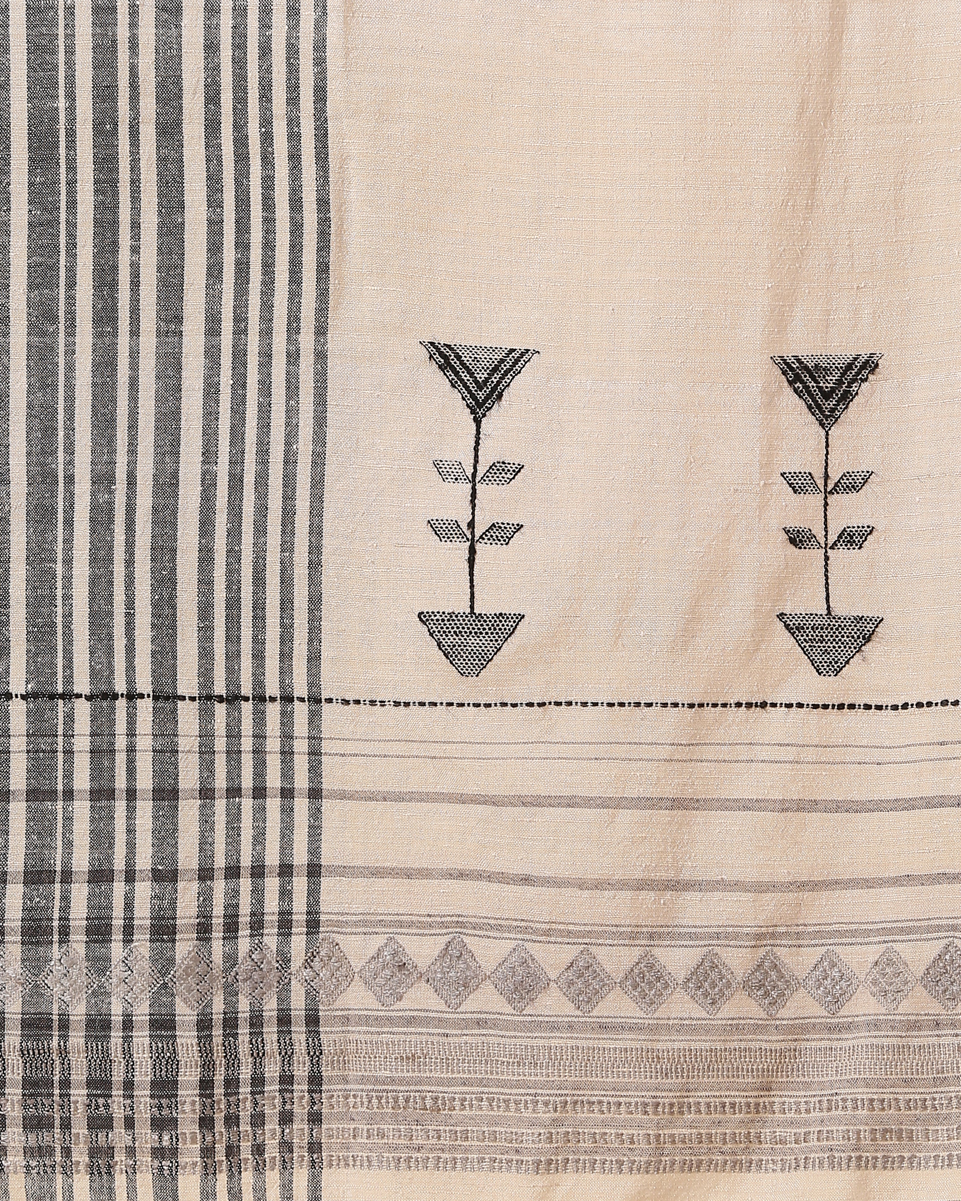 Volta Bhujodi Extra Weft Wool Silk Stole