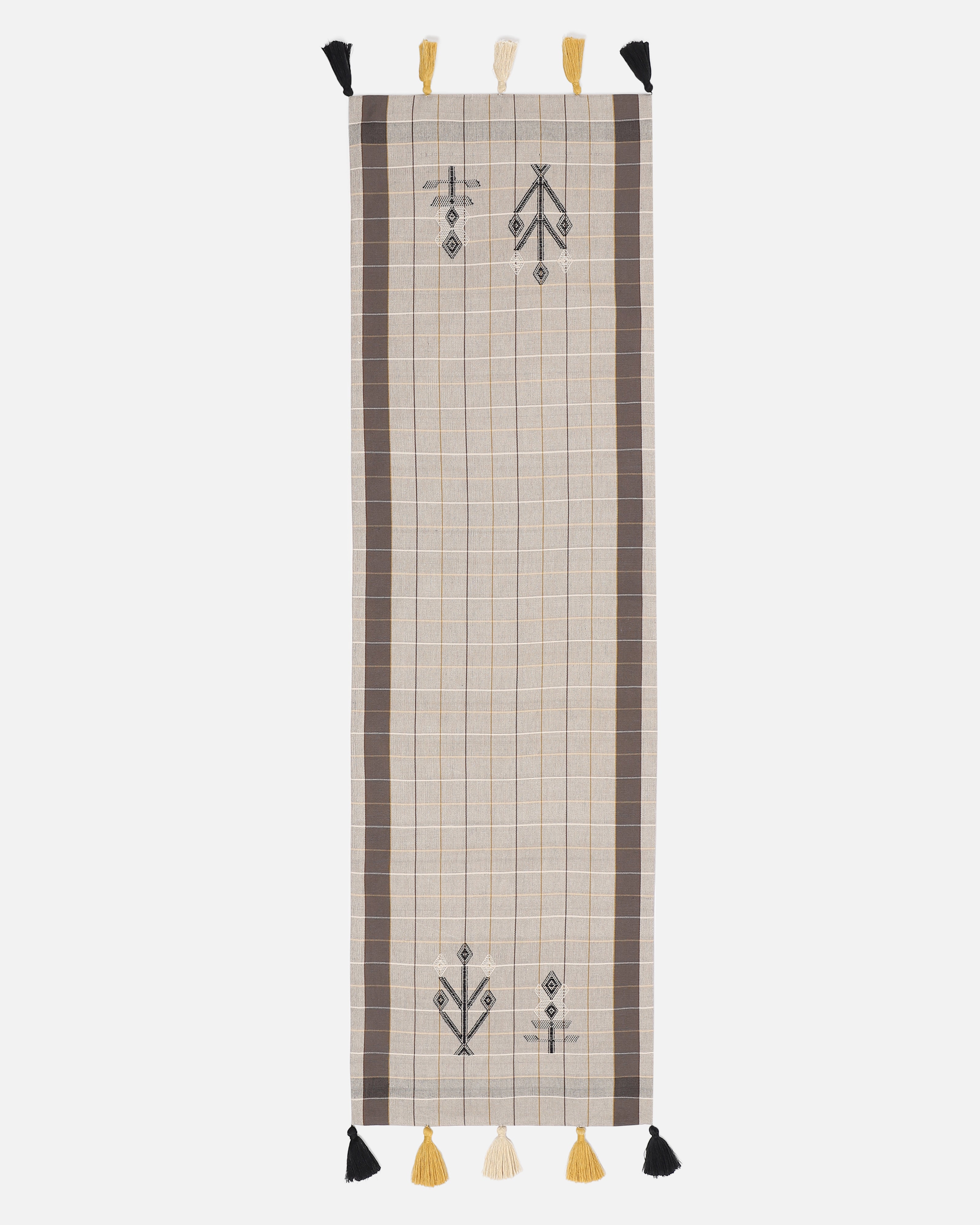 Braila Bhujodi Extra Weft Cotton Table Runner