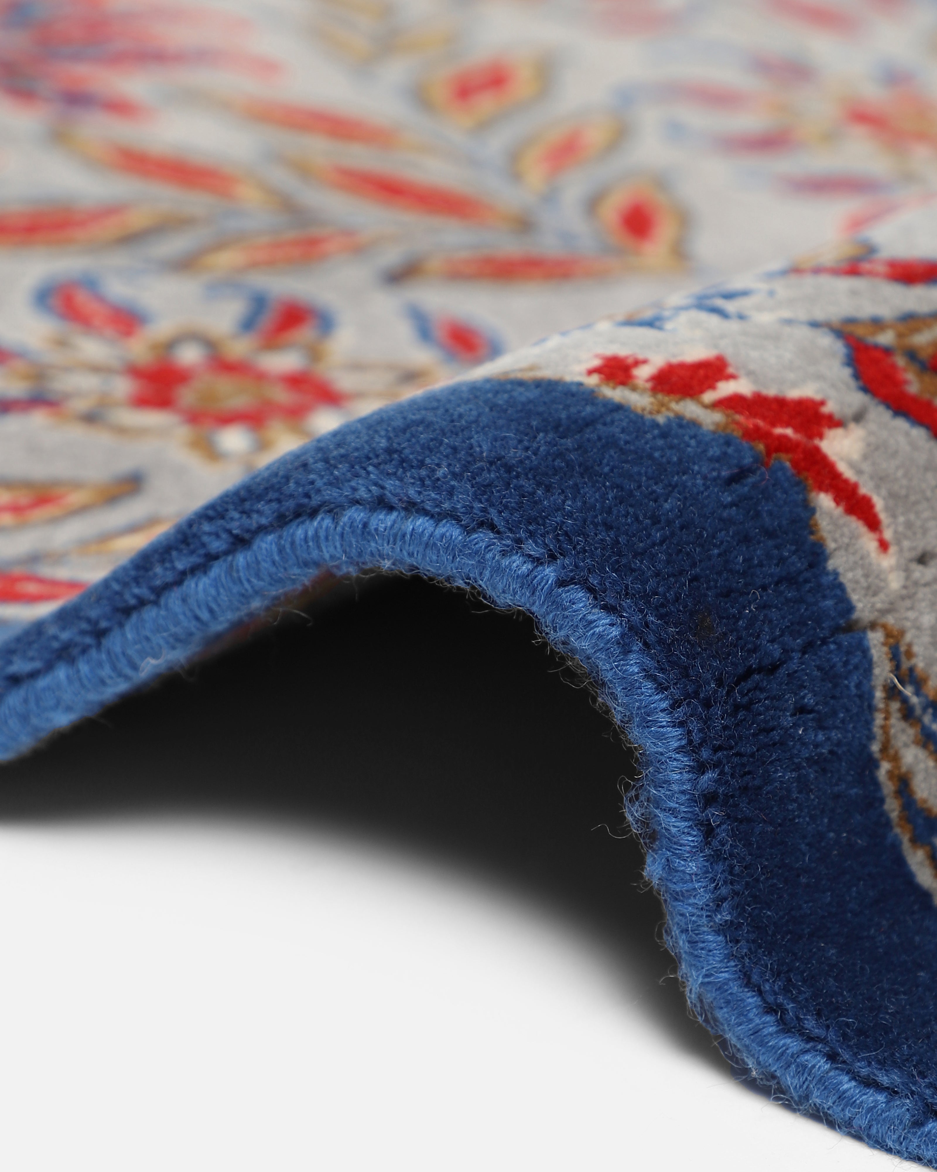 Agra Bhadohi Hand Knotted Cotton Wool Rug