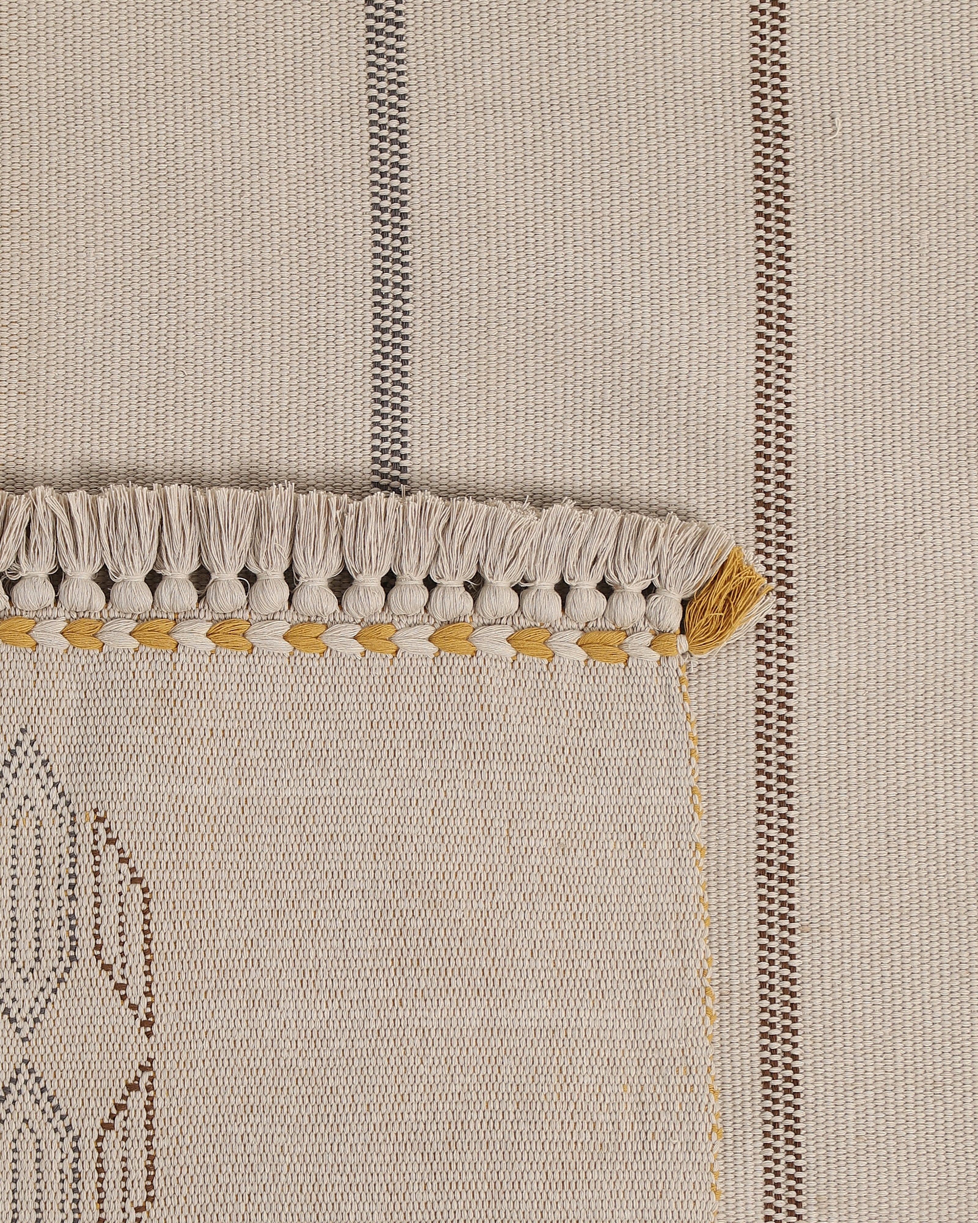 Clara Bhujodi Extra Weft Cotton Rug