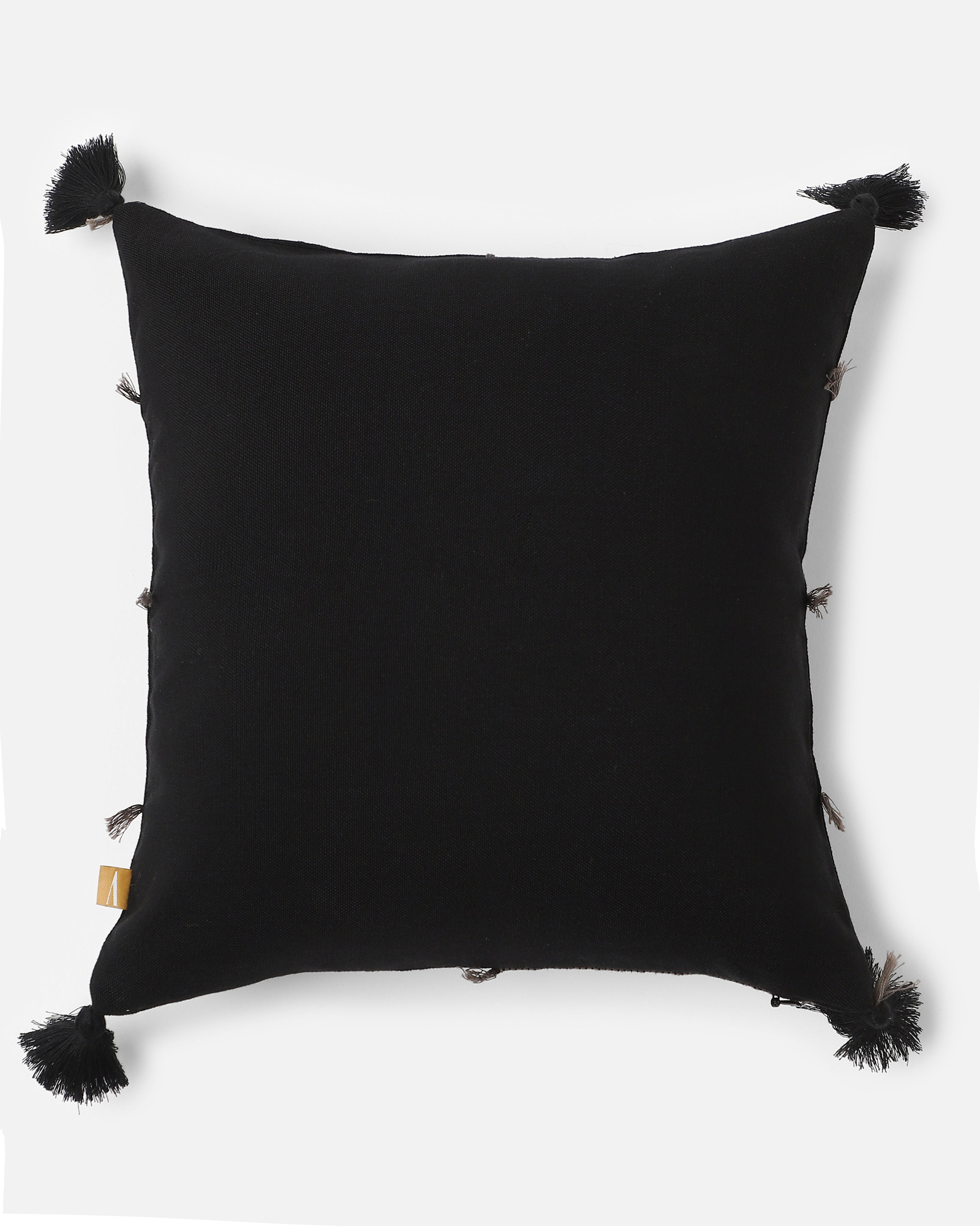 Block Bhujodi Extra Weft Cotton Cushion Cover