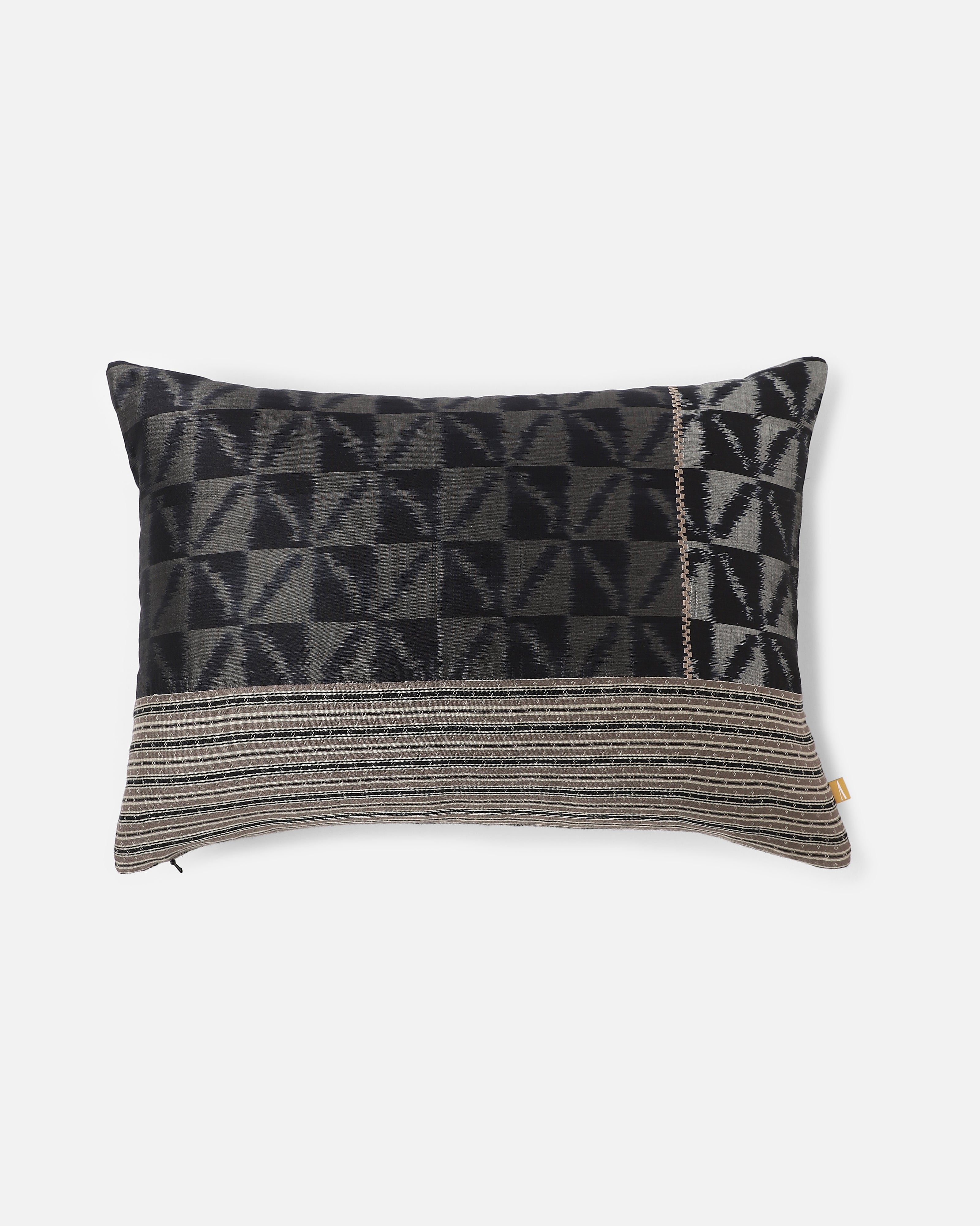 Galaxy Pochampally Weft Ikat Cotton Silk Cushion Cover