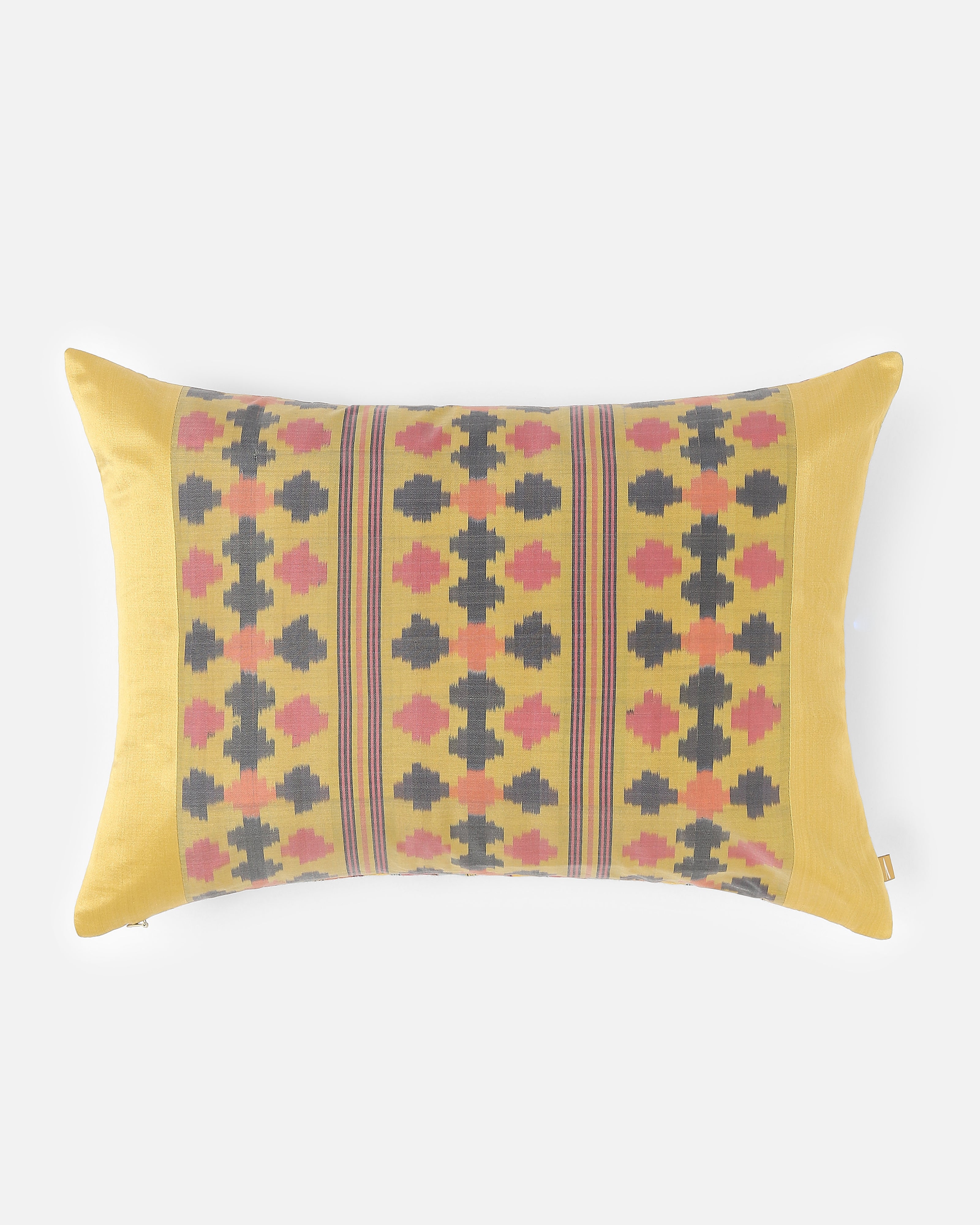 Yameni Pochampally Warp Ikat Silk Cotton Cushion Cover