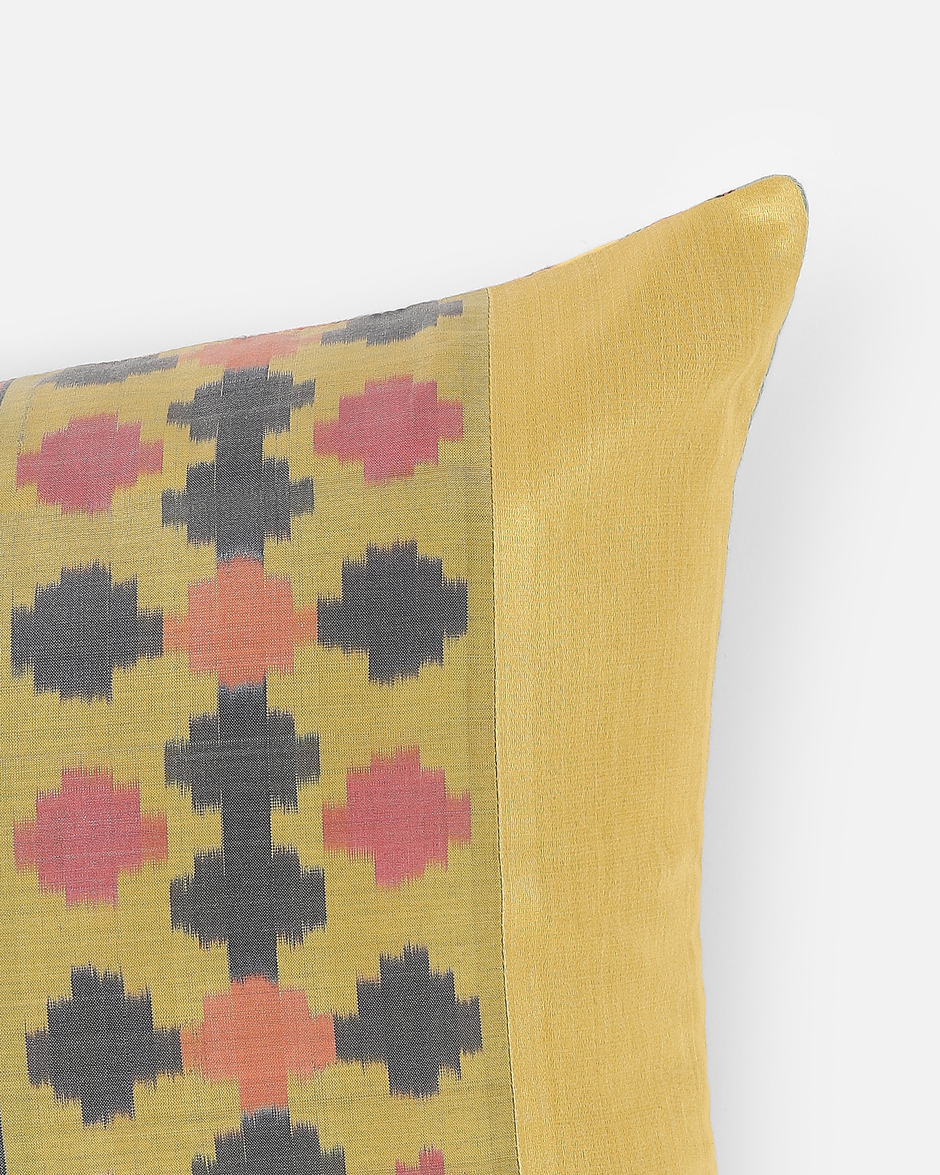 Yameni Pochampally Warp Ikat Silk Cotton Cushion Cover