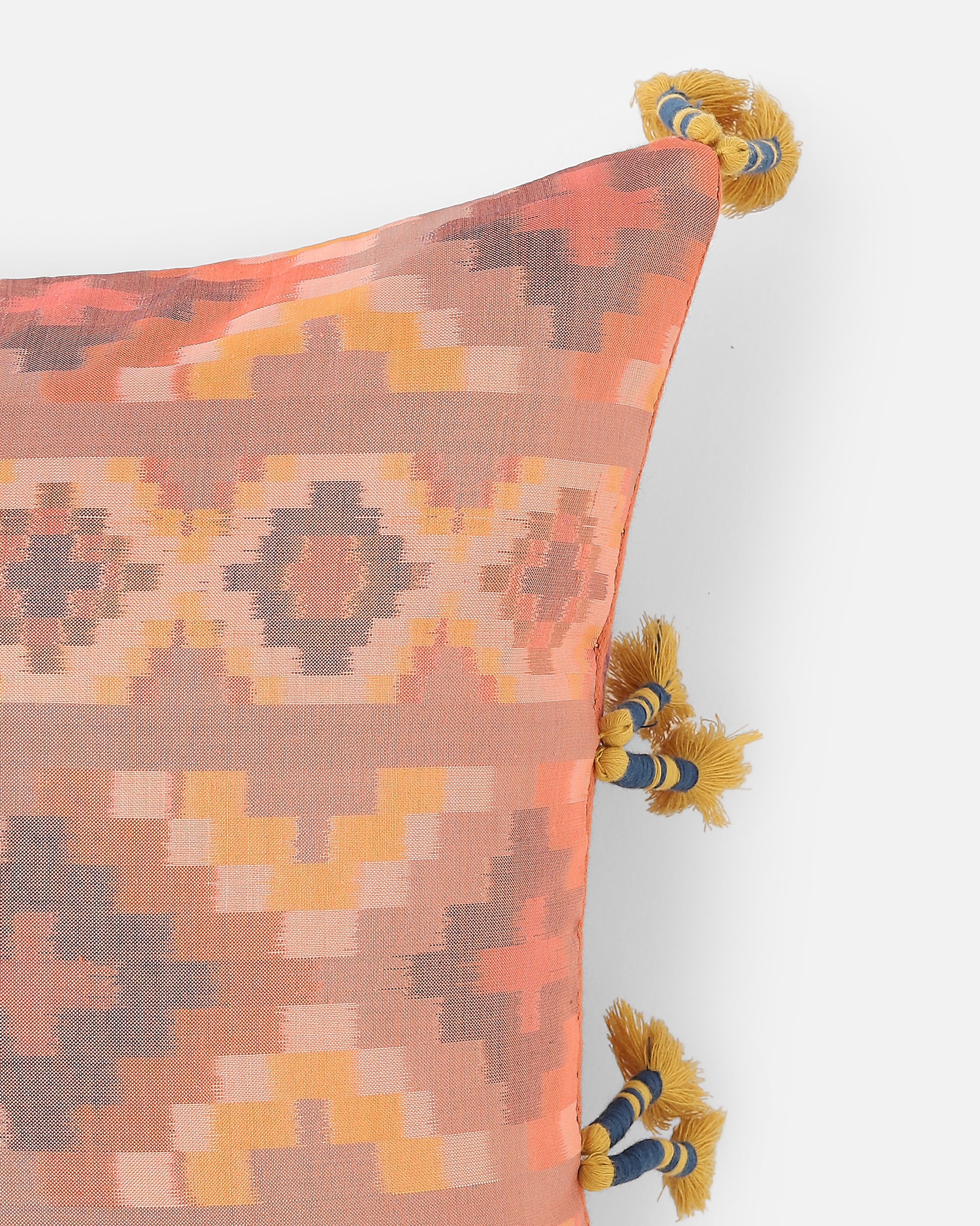 Rei Pochampally Warp Ikat Silk Cushion Cover