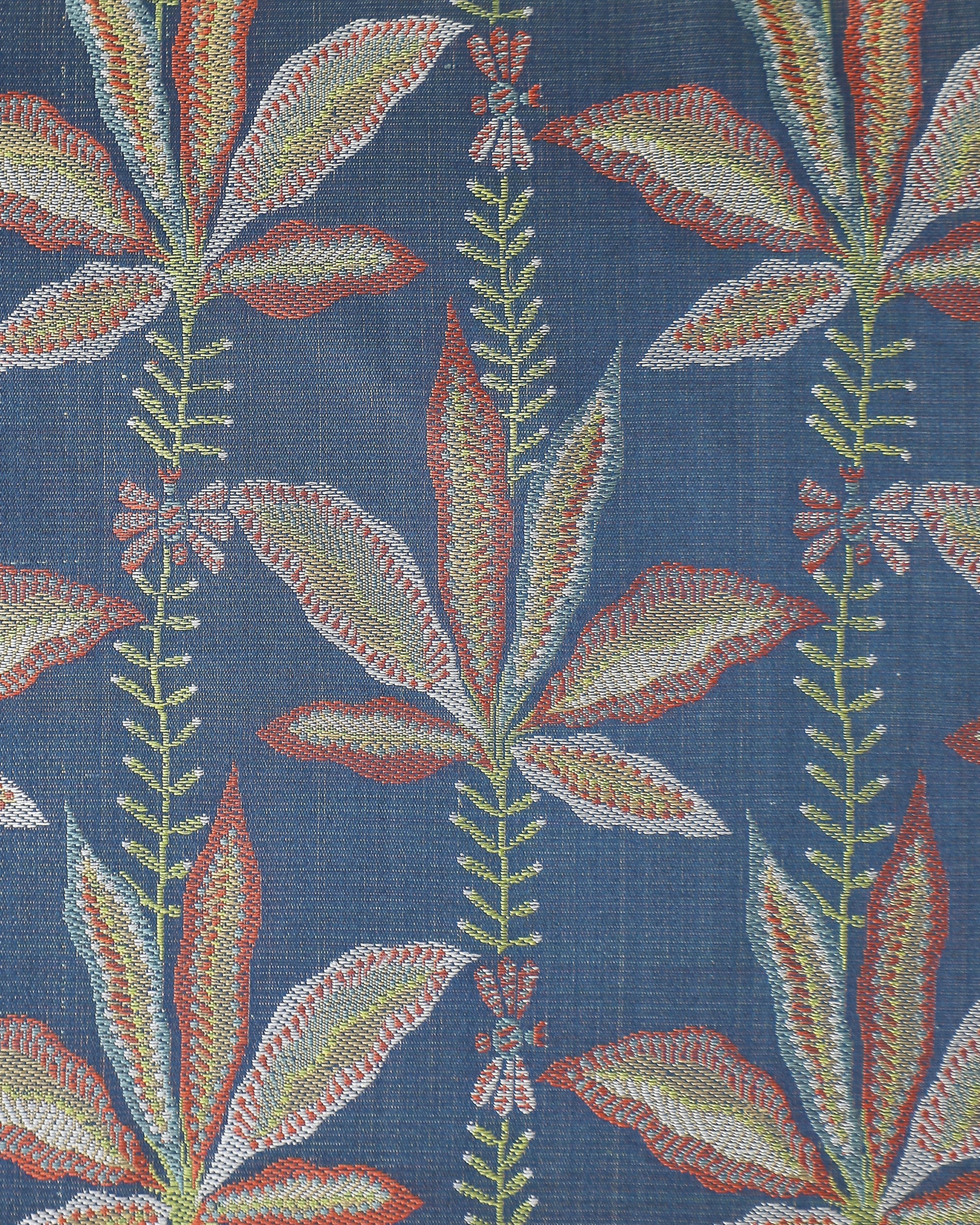 Palm Banarasi Tanchoi Silk Cushion Cover