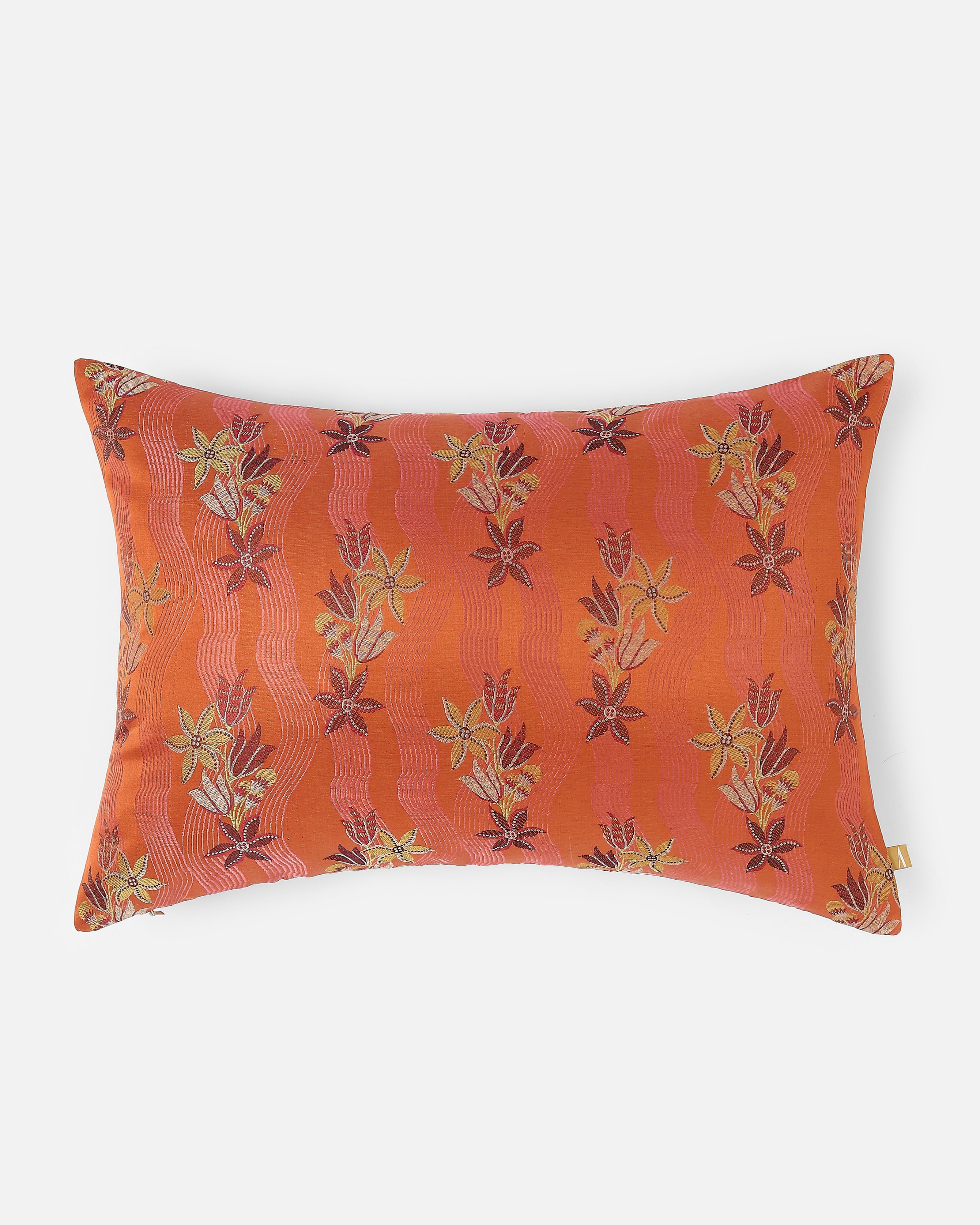 Fleur Banarasi Tanchoi Silk Cushion Cover