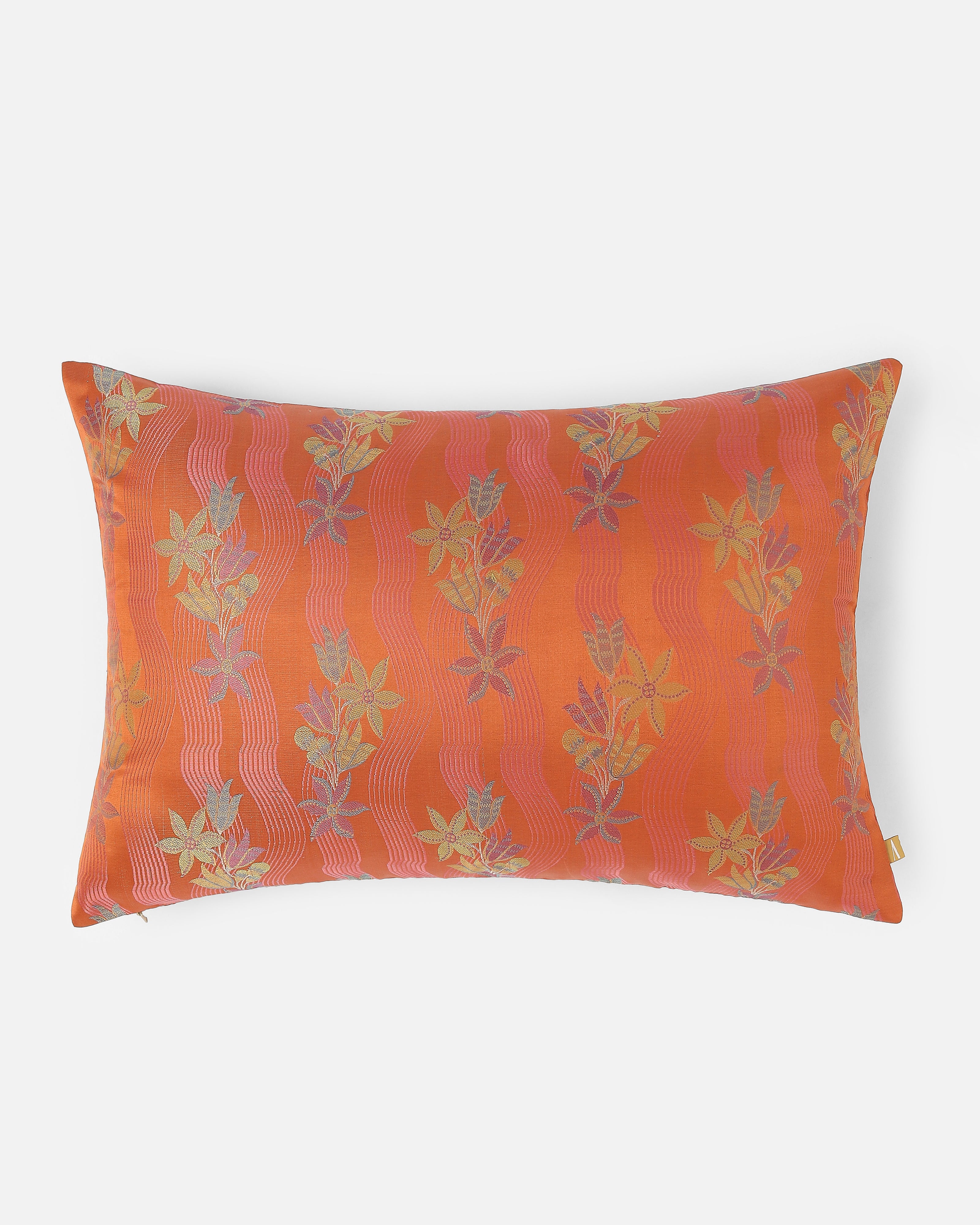 Fleur Banarasi Tanchoi Silk Cushion Cover