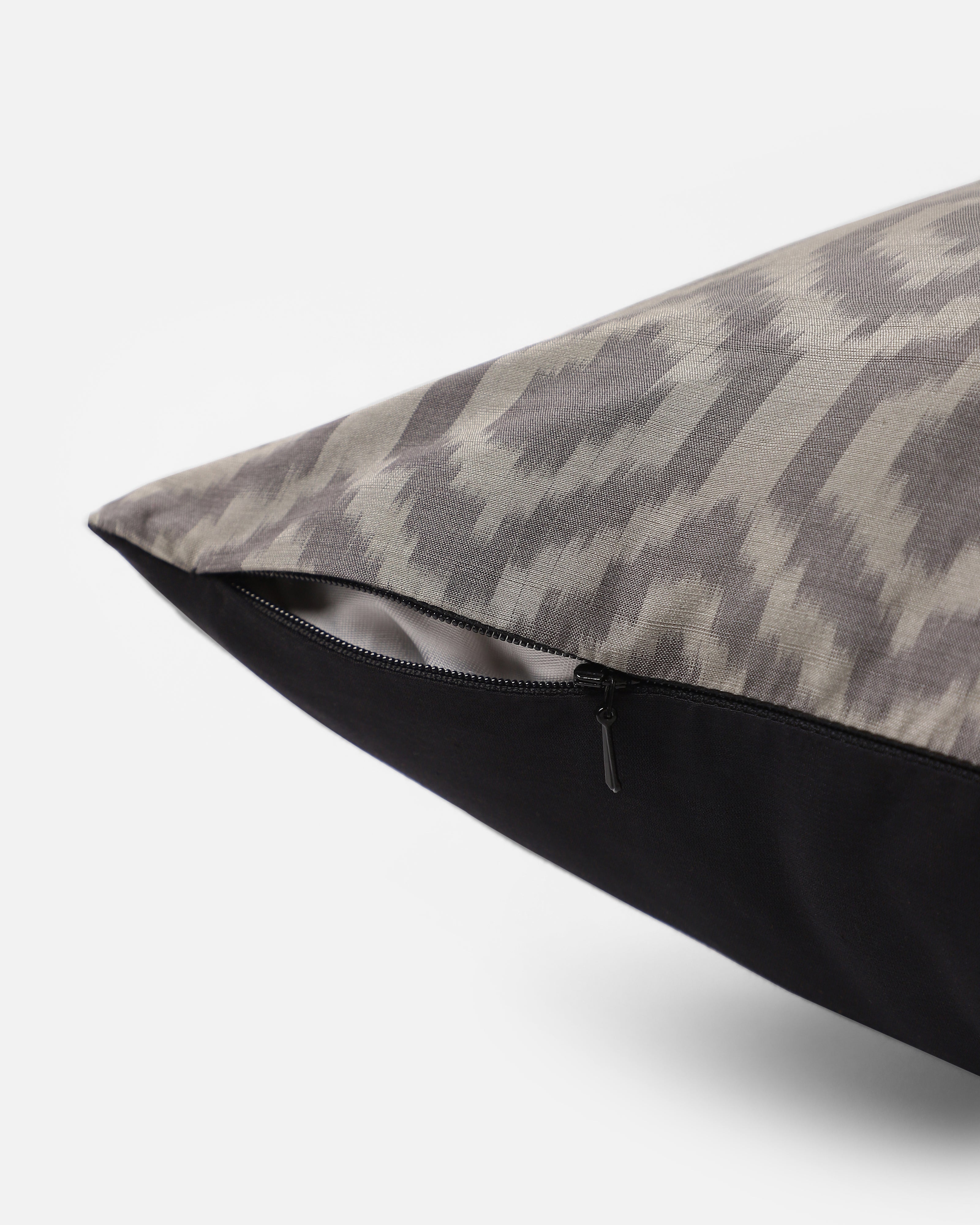 Ronny Pochampally Warp Ikat Silk Cotton Cushion Cover