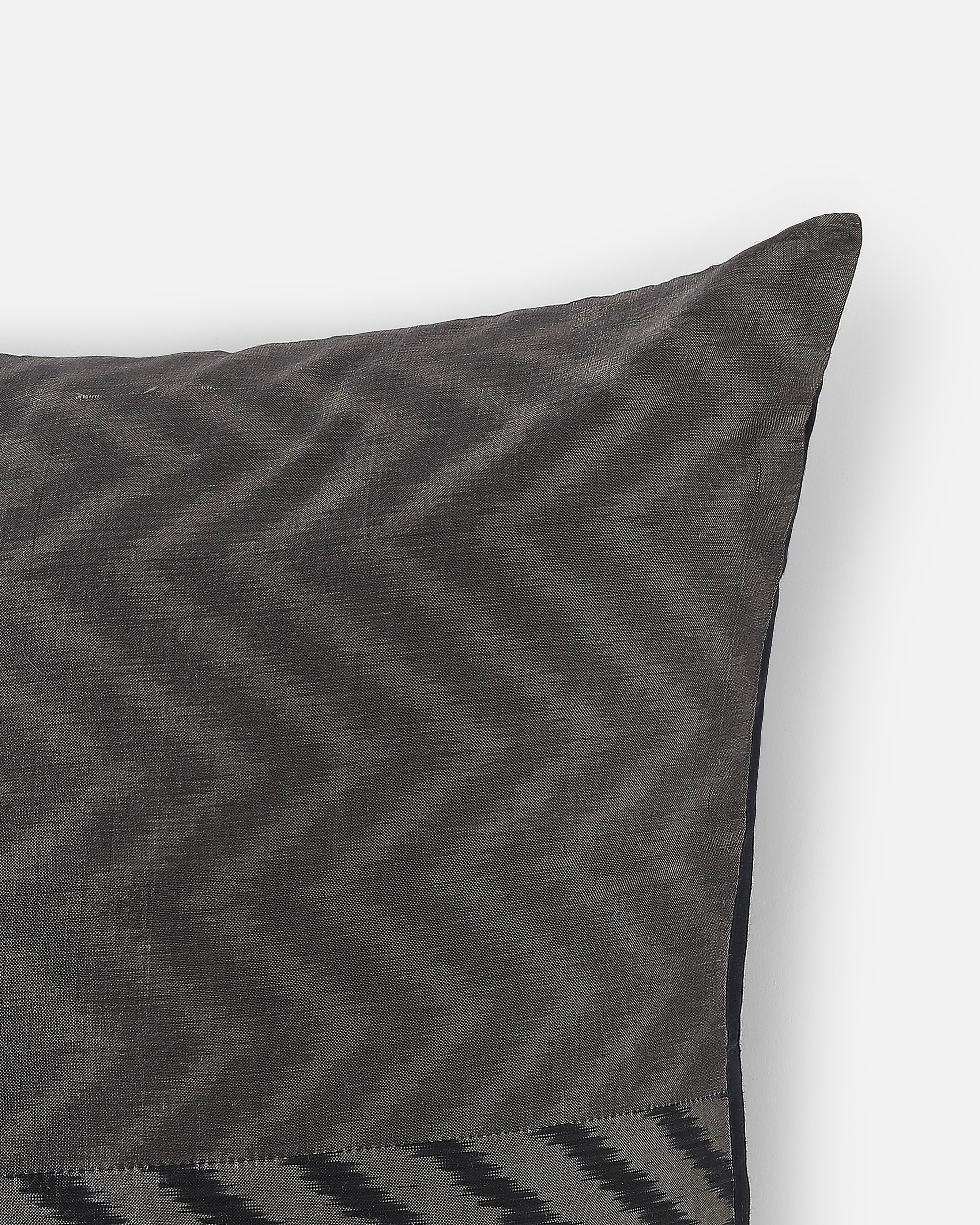 Hills Pochampally Weft Ikat Cotton Silk Cushion Cover