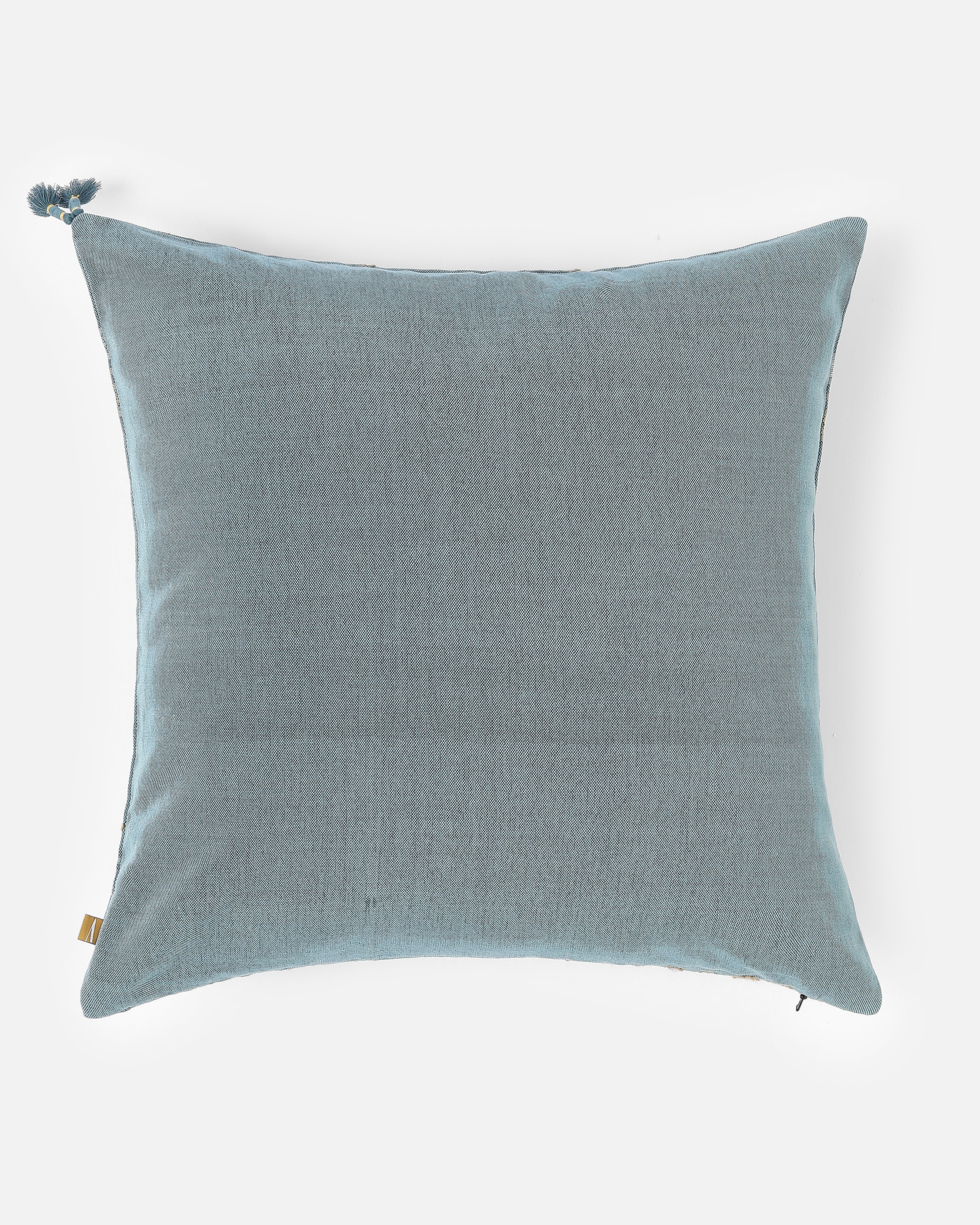 Poppy Bhujodi Extra Weft Cotton Cushion Cover