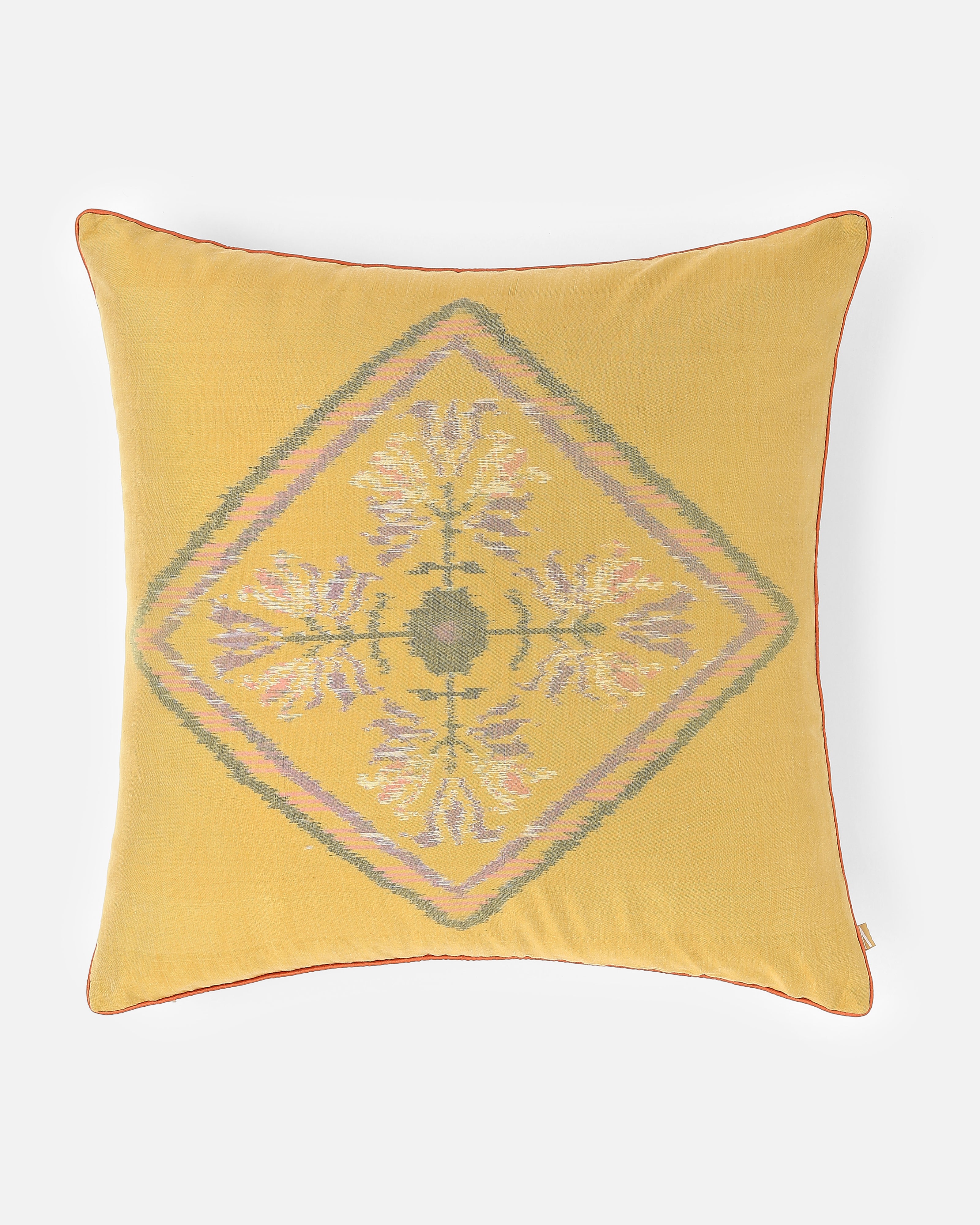 Jamy Pochampally Weft Ikat Cotton Silk Cushion Cover