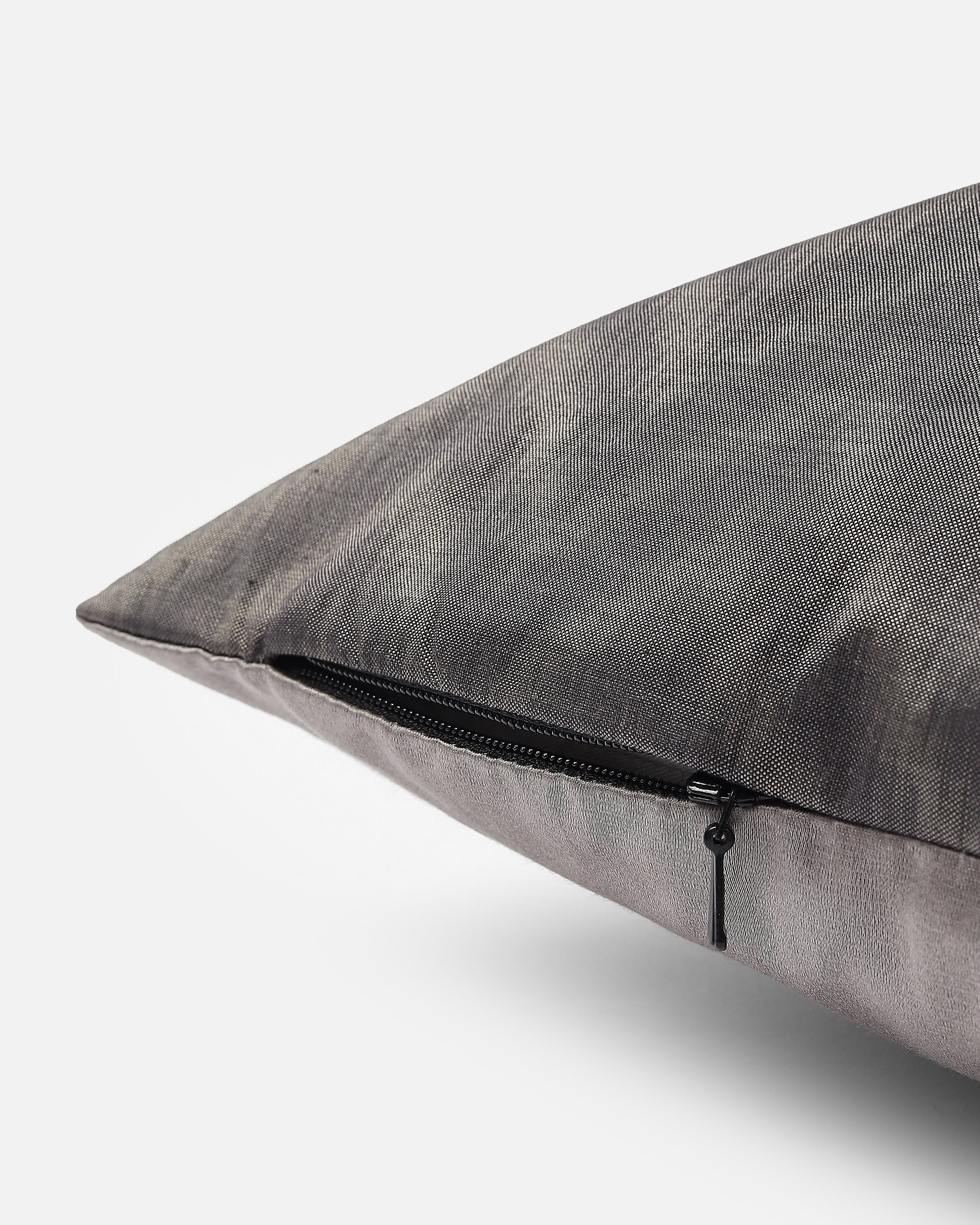 Waves Pochampally Weft Ikat Cotton Silk Cushion Cover