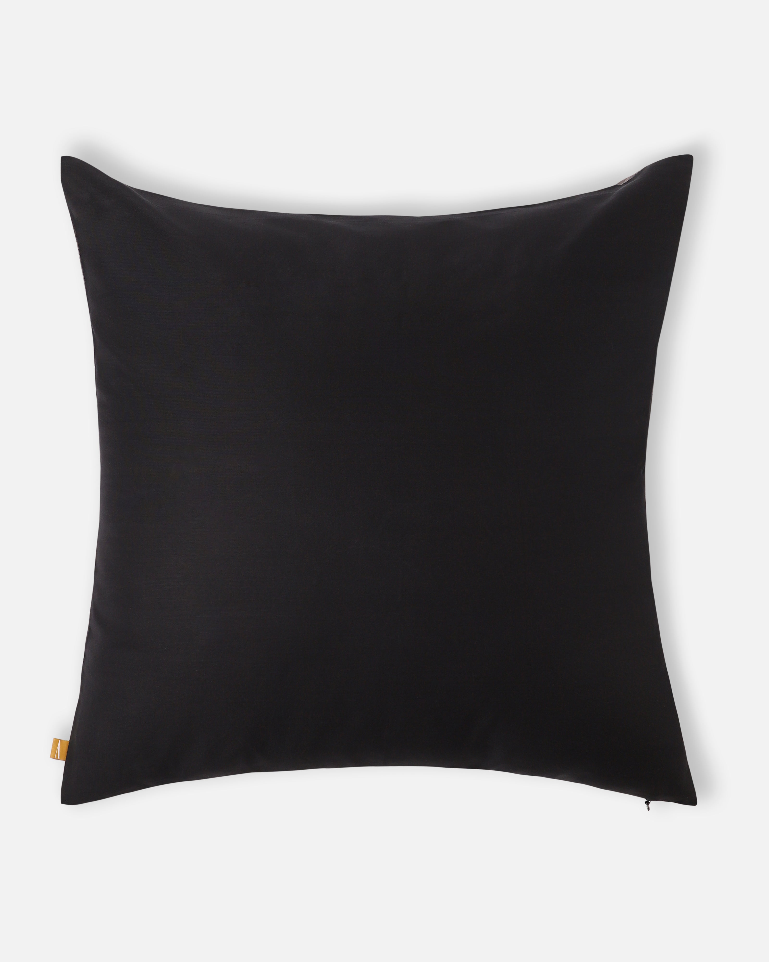 Cave Pochampally Weft Ikat Cotton Silk Cushion Cover