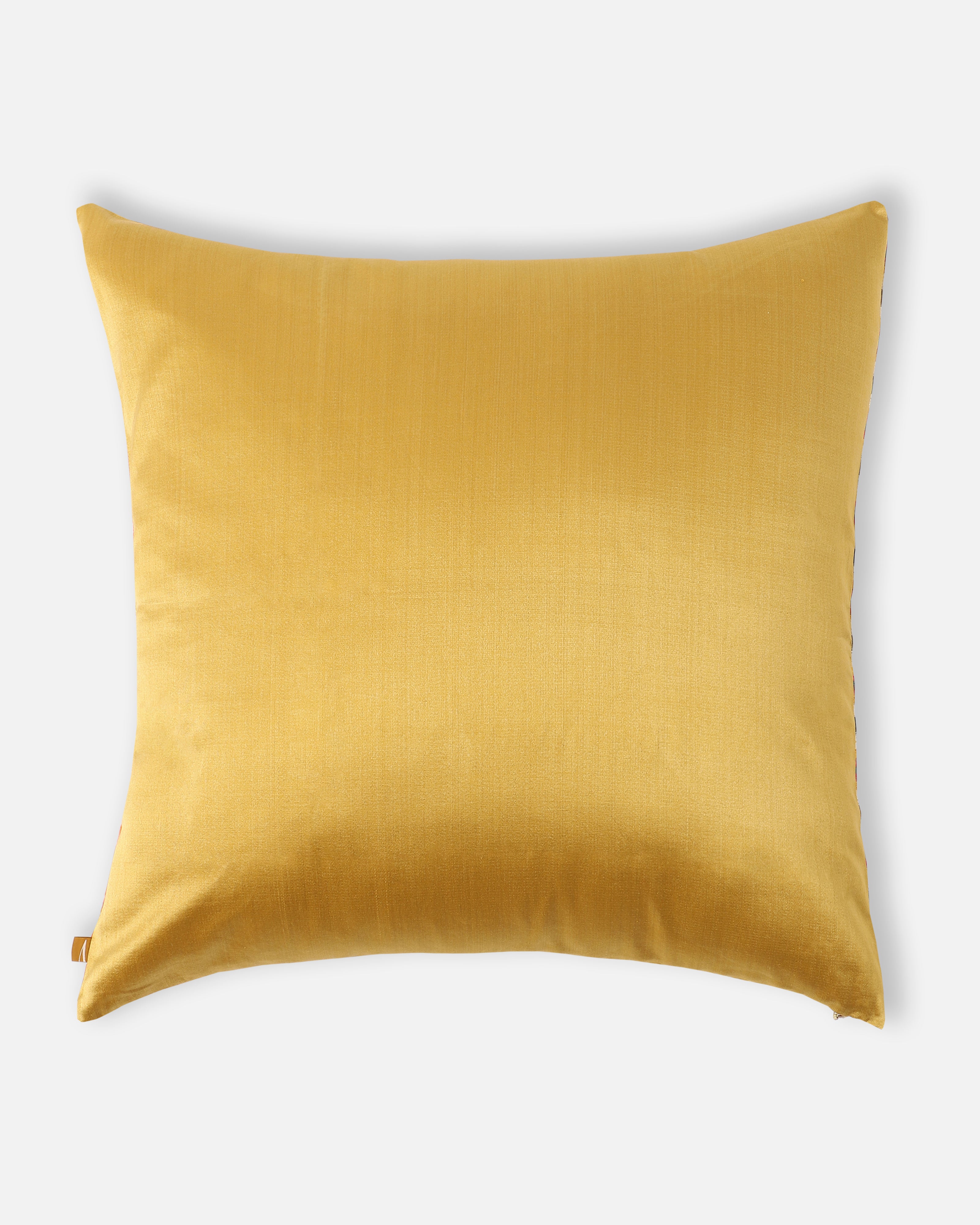 Tosh Pochampally Double Ikat Silk Cushion Cover