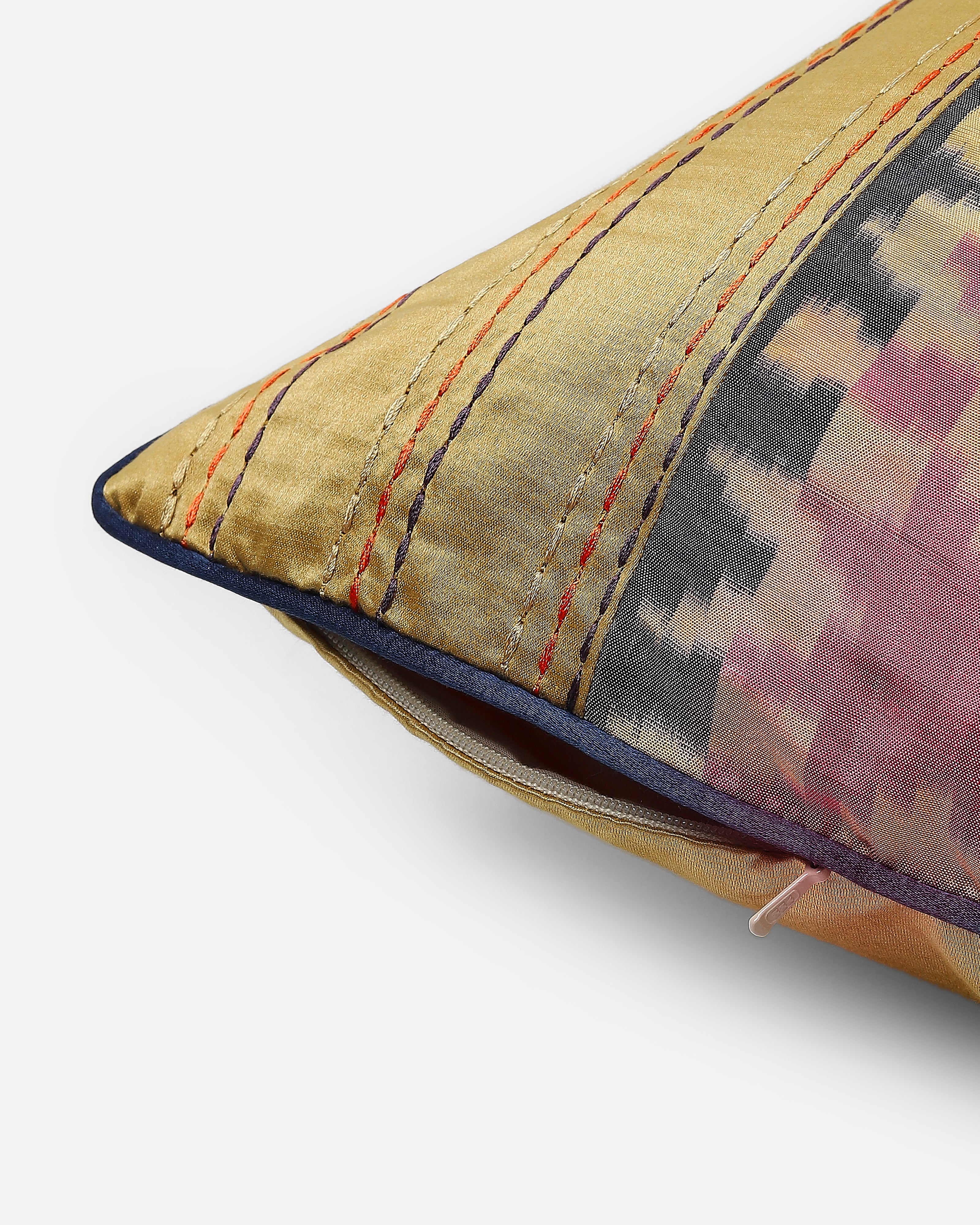 Palam Pochampally Warp Ikat Silk Cotton Cushion Cover