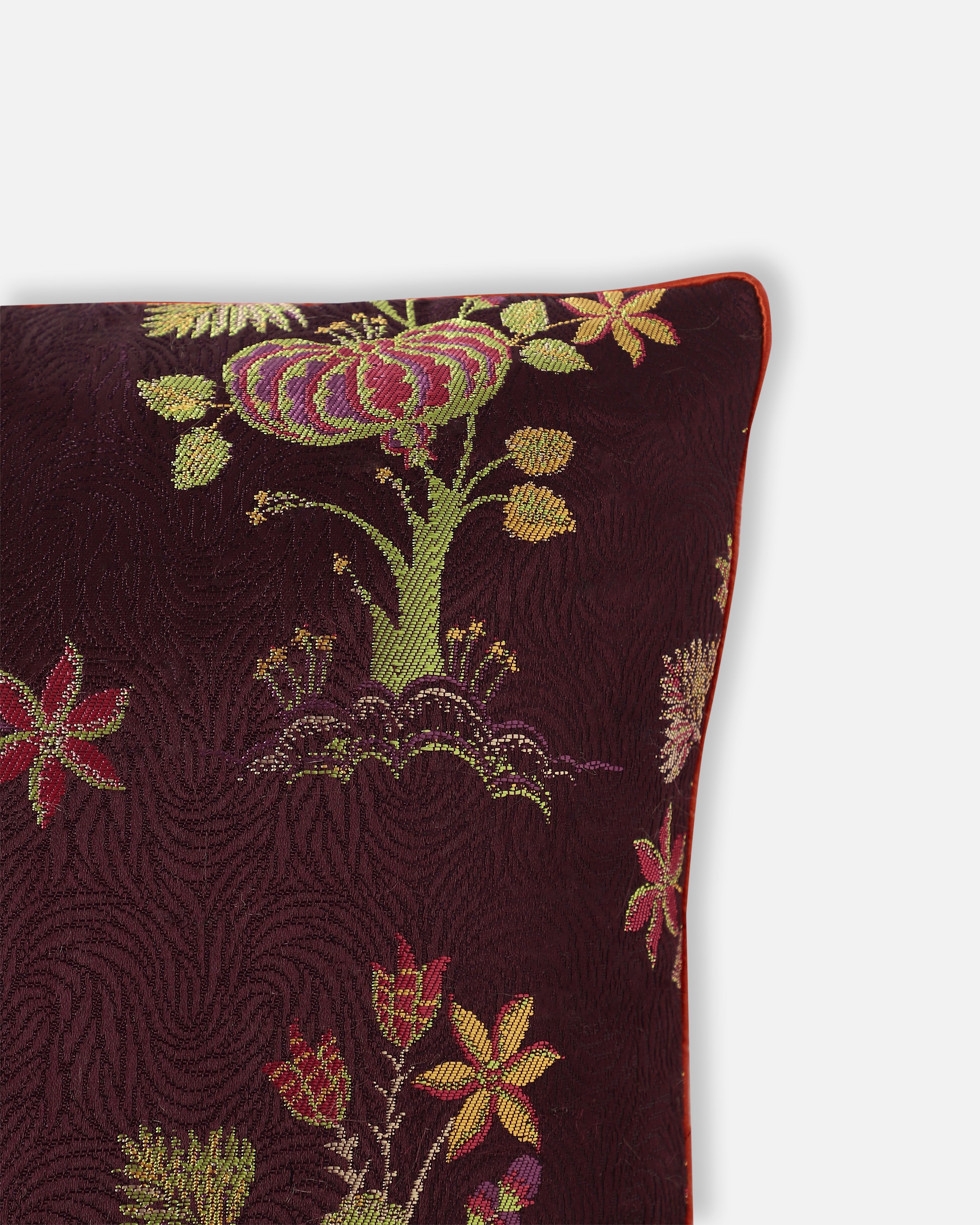 Machbeth Banarasi Gyasar Silk Viscose Cushion Cover