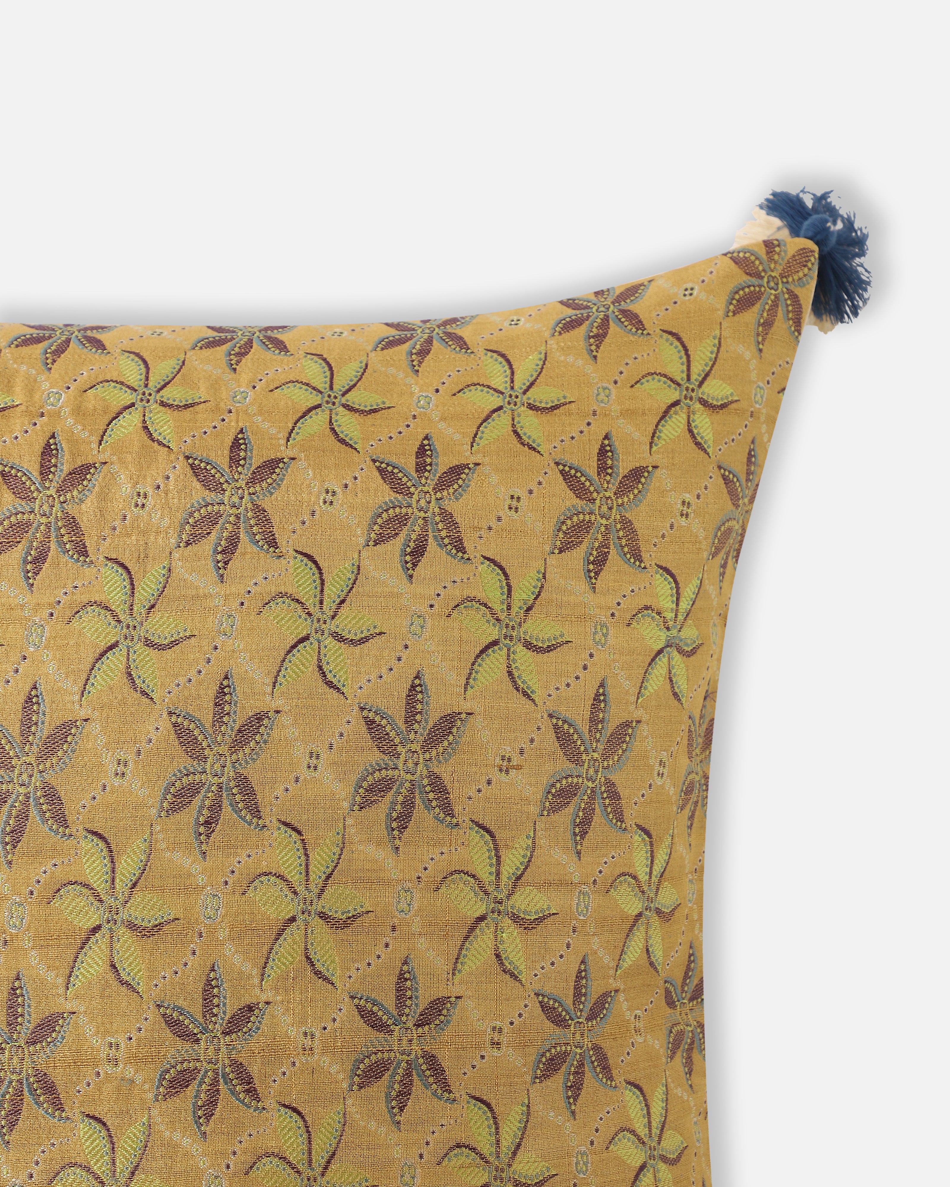 Lys Banarasi Fekwa Silk Cushion Cover