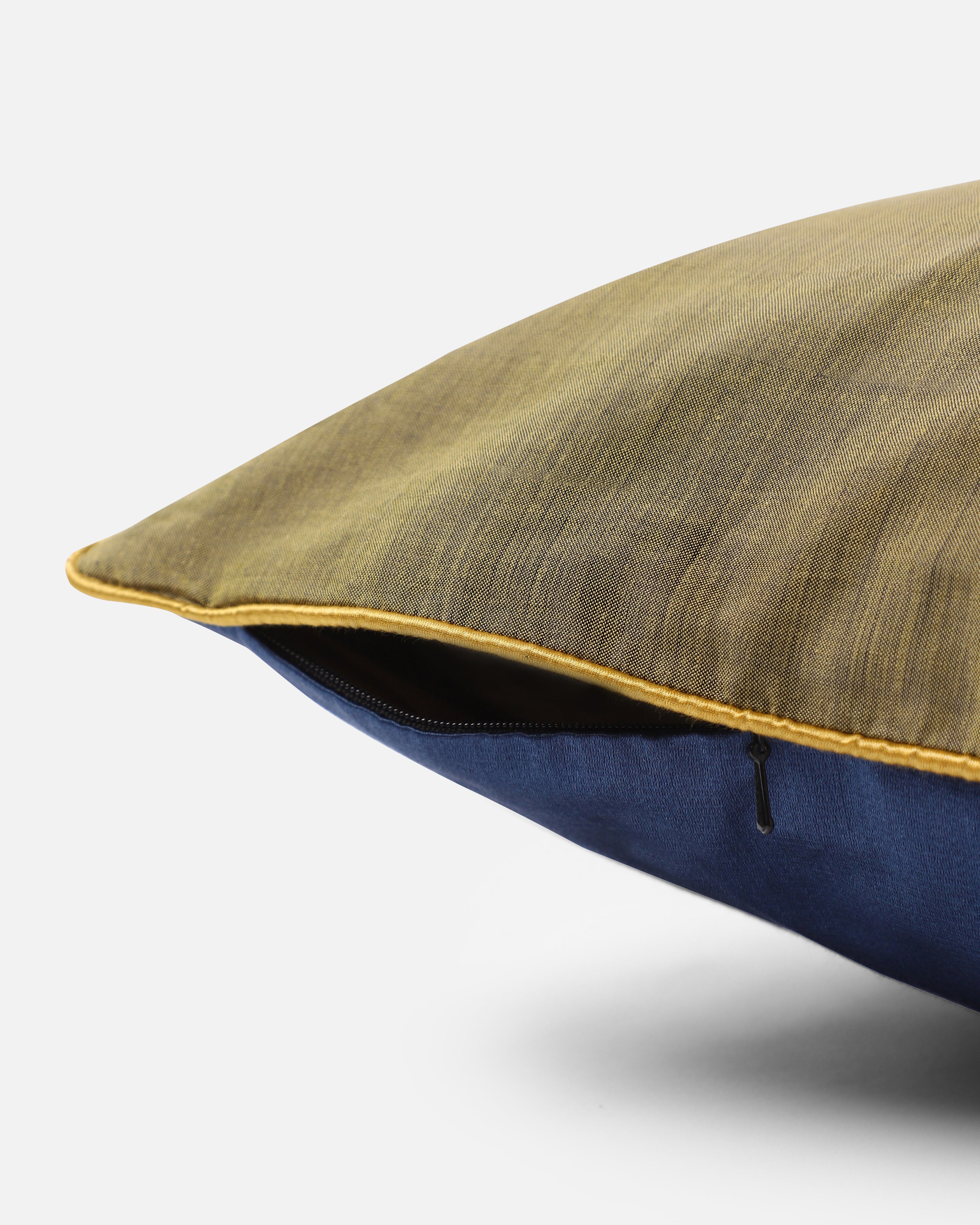 Jamy Pochampally Weft Ikat Cotton Silk Cushion Cover