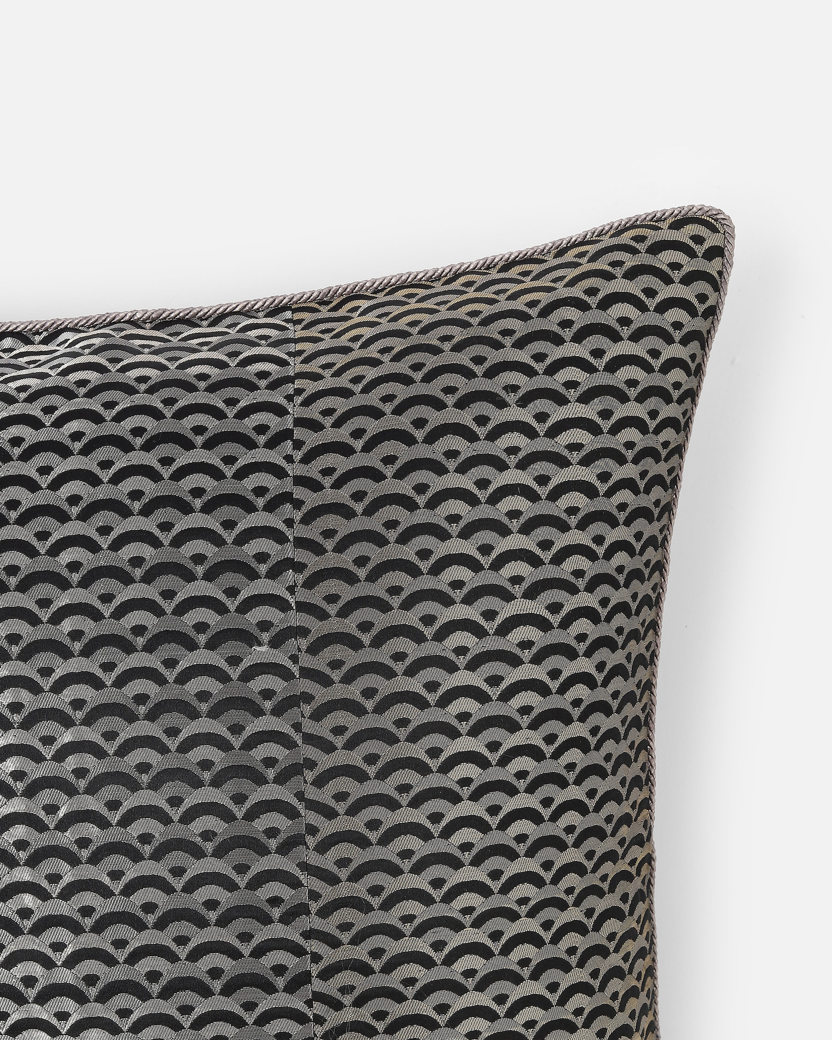 Diorite Banarasi Satin Brocade Silk Viscose Cushion Cover