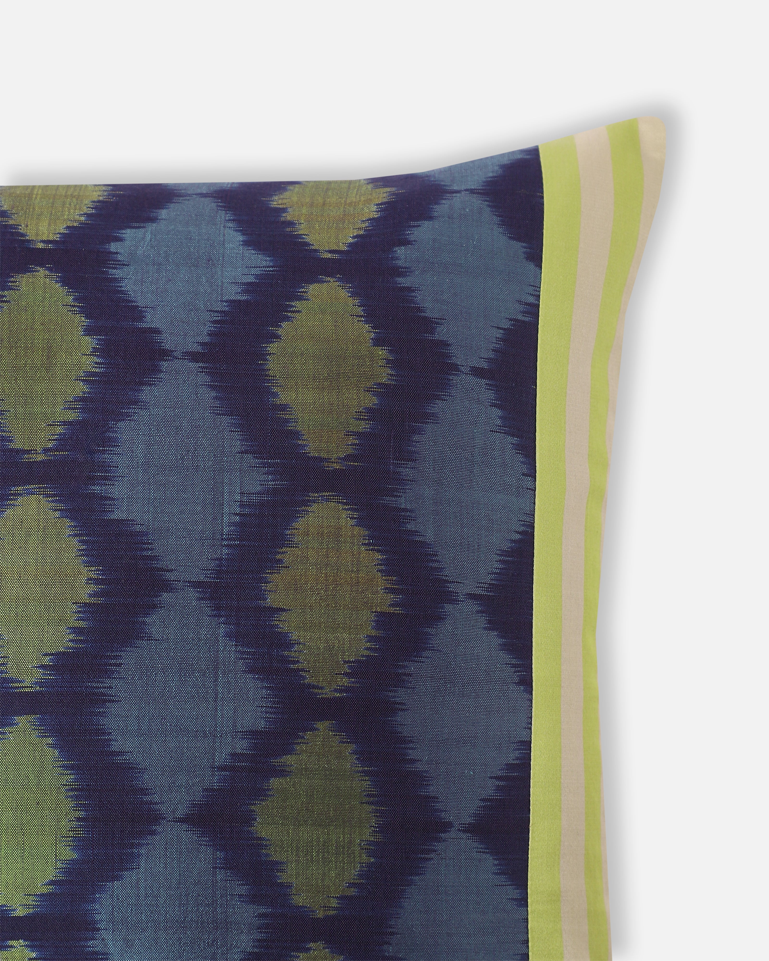 Scatter Pochampally Weft Ikat Cotton Silk Cushion Cover