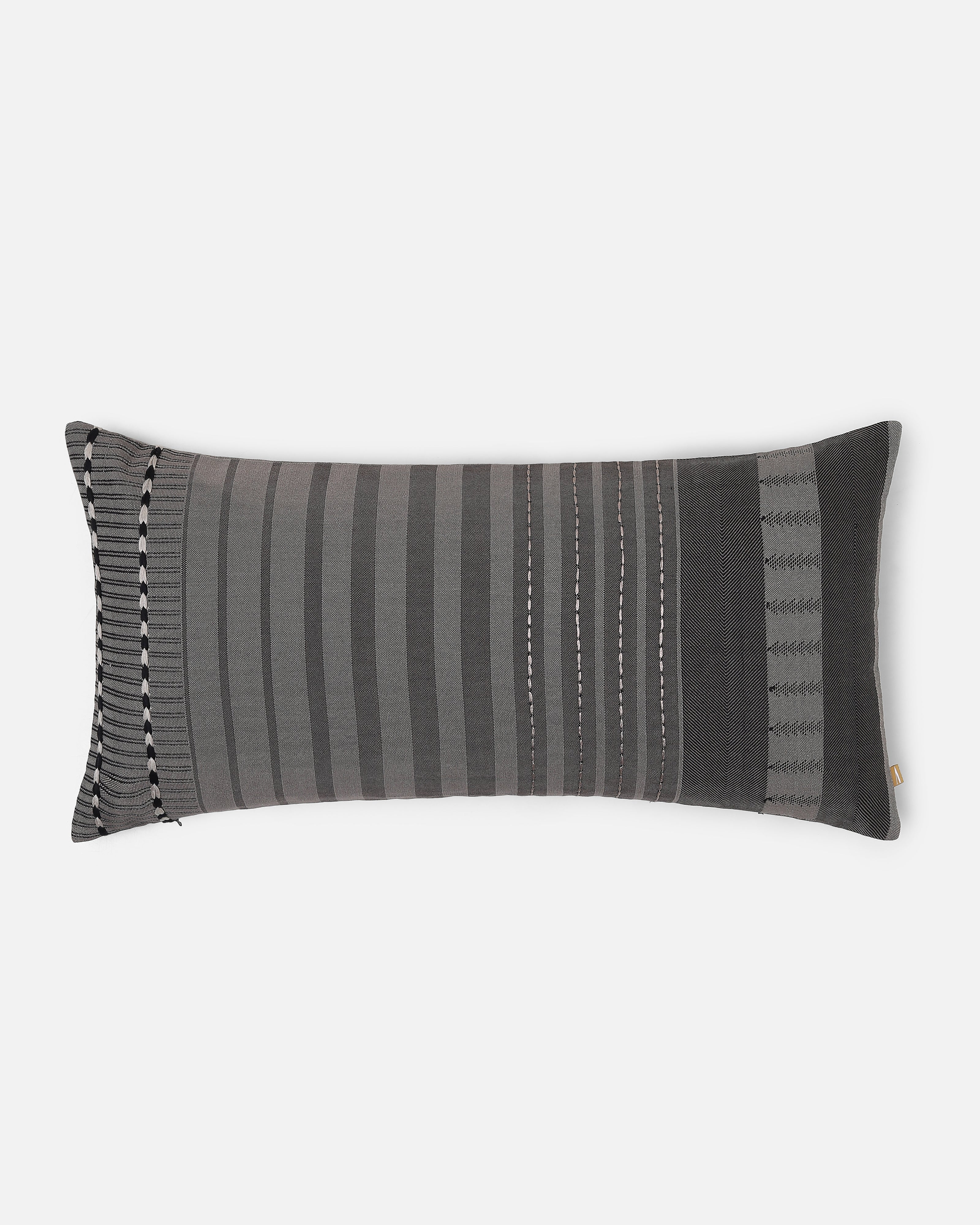 Step Bhujodi Extra Weft Cotton Cushion Cover