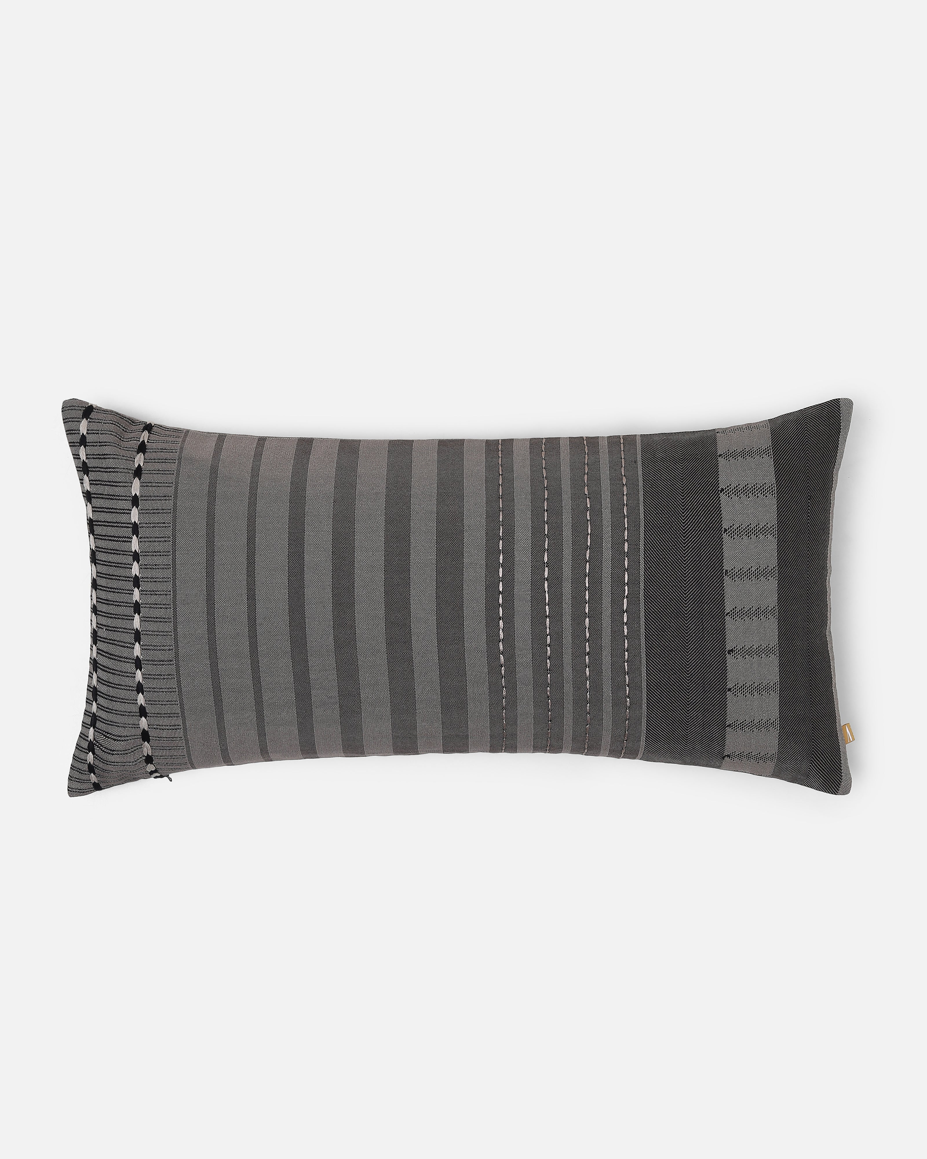 Step Bhujodi Extra Weft Cotton Cushion Cover