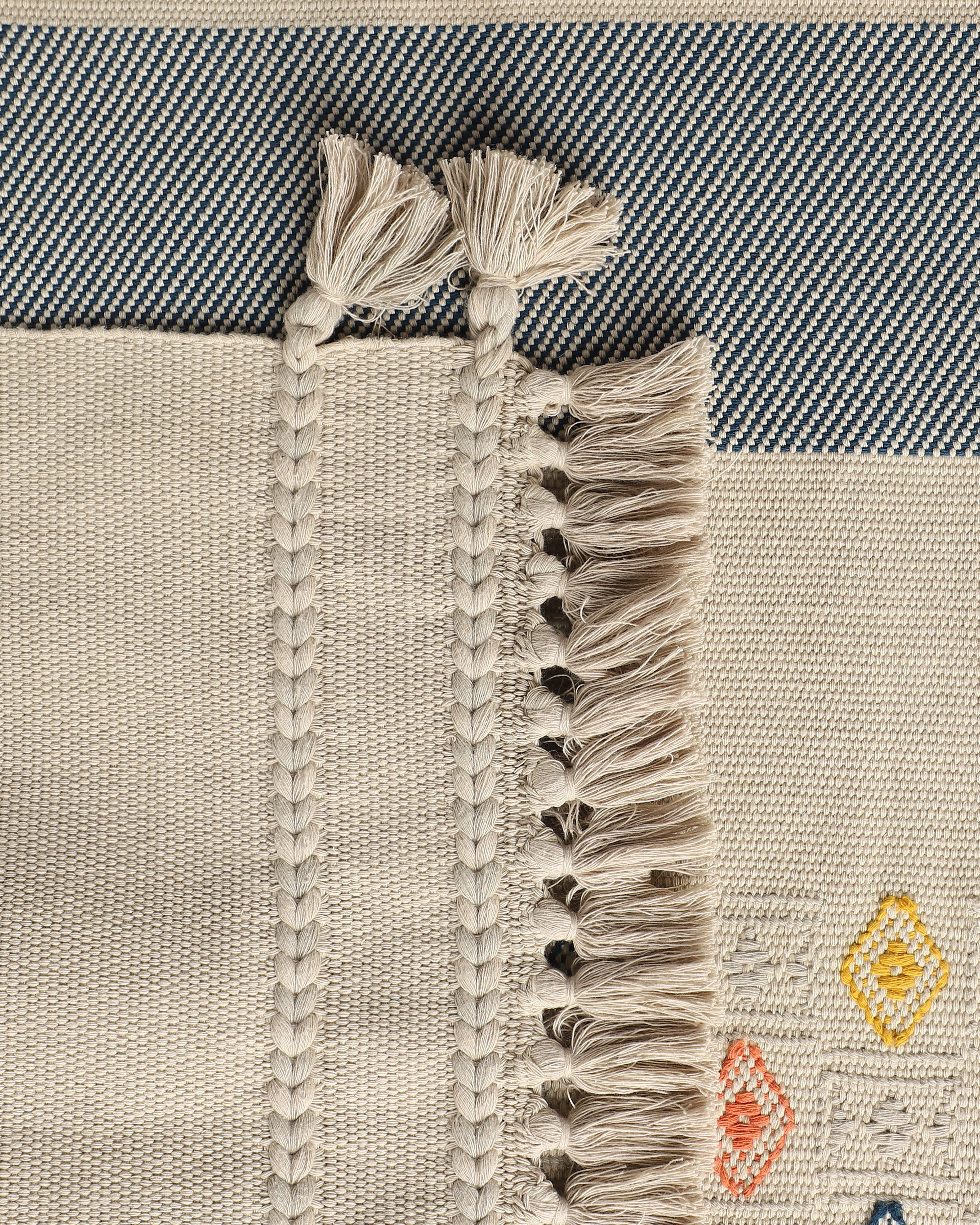 Chomden Bhujodi Extra Weft Cotton Rug