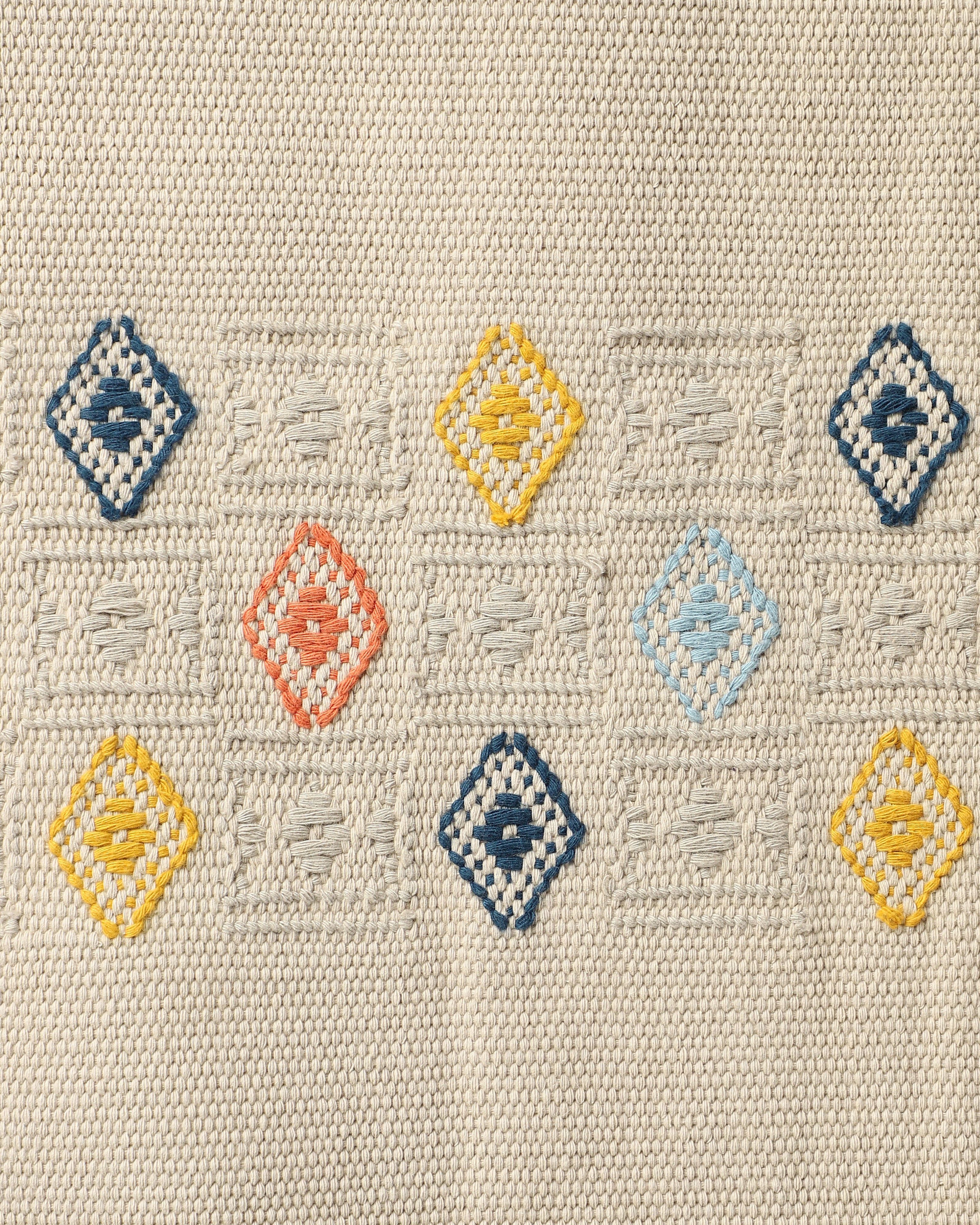 Chomden Bhujodi Extra Weft Cotton Rug
