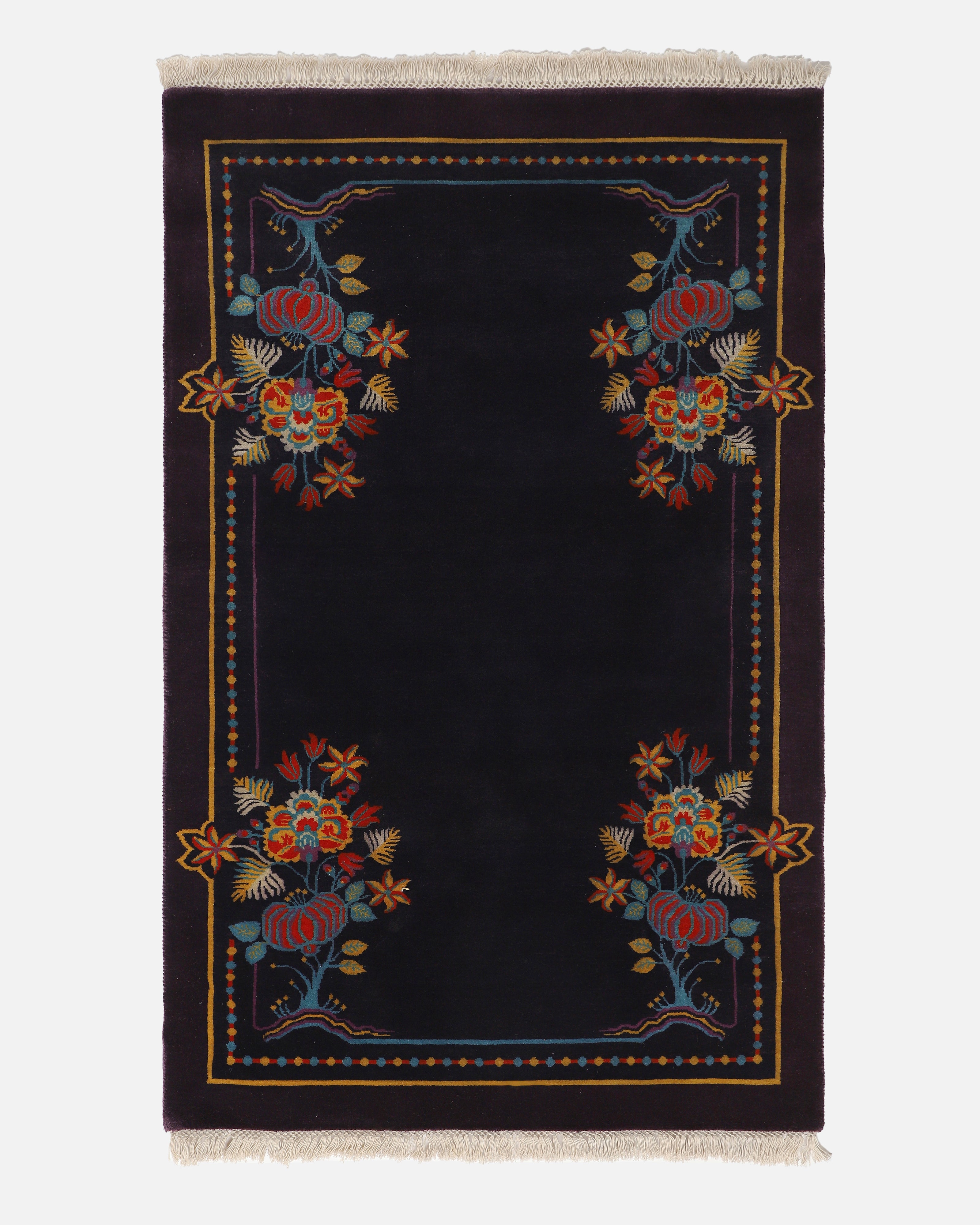 Cesar Bhadohi Hand Knotted Cotton Wool Rug