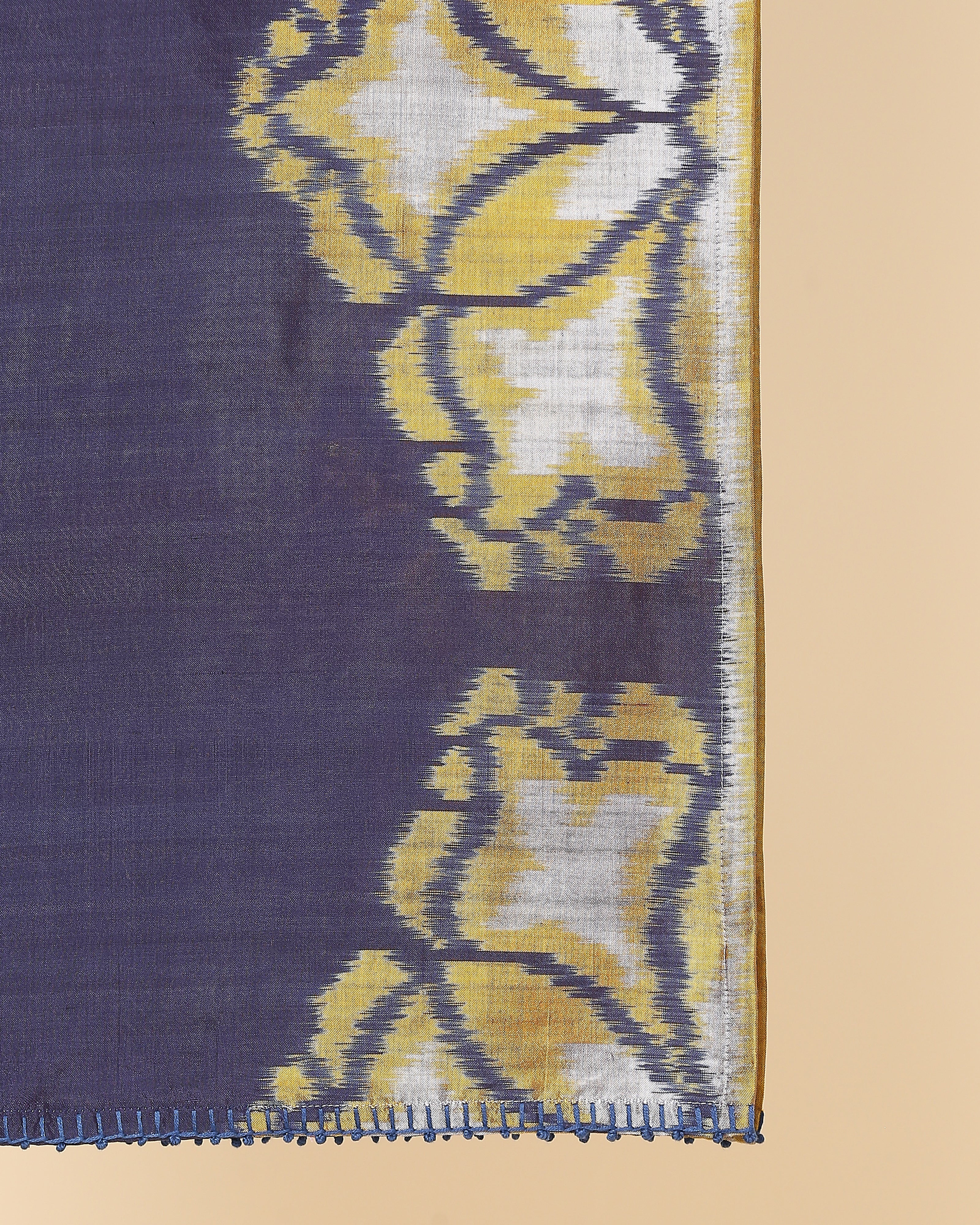 Jourdain Pochampally Weft Ikat Cotton Silk Stole