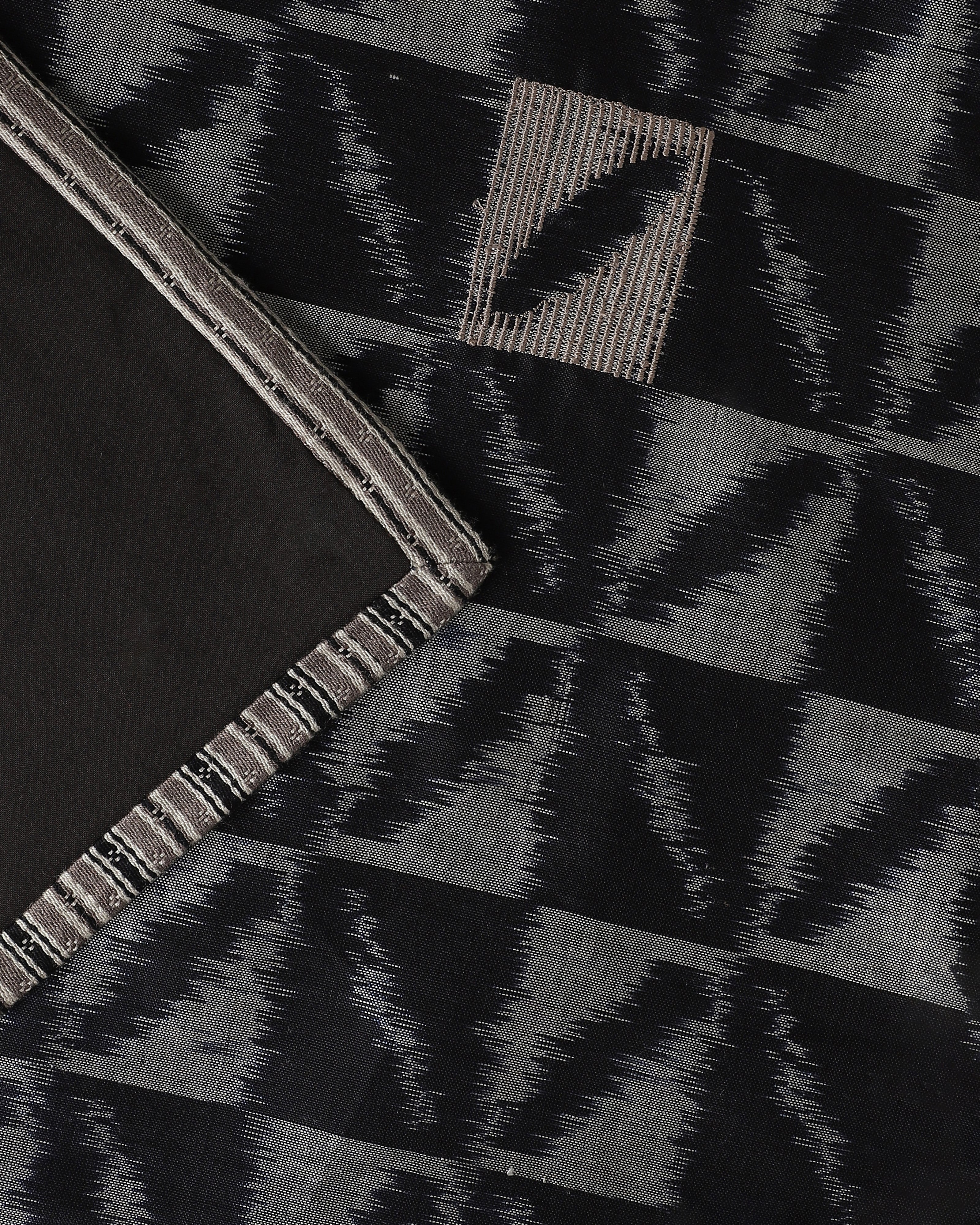 Marble Pochampally Weft Ikat Cotton Silk Table Runner