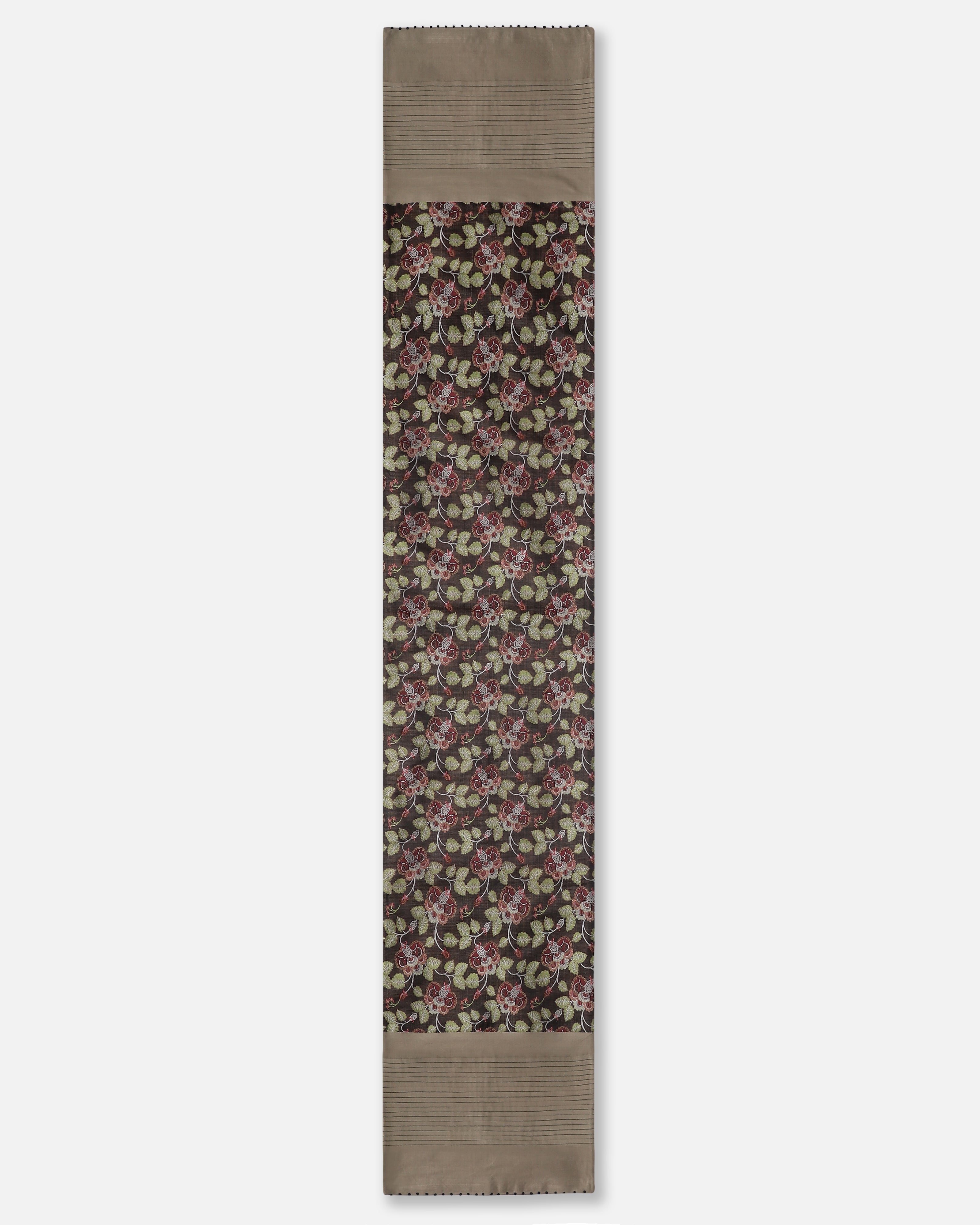Reve Banarasi Tanchoi Silk Table Runner